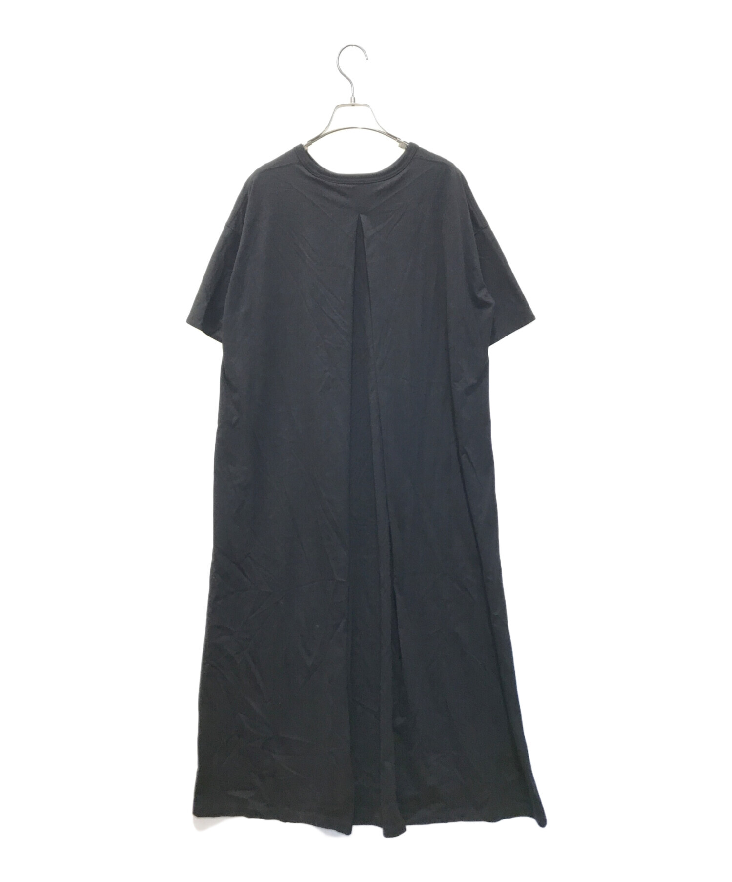 中古・古着通販】THE RERACS (ザ リラクス) 半袖ワンピース ブラック