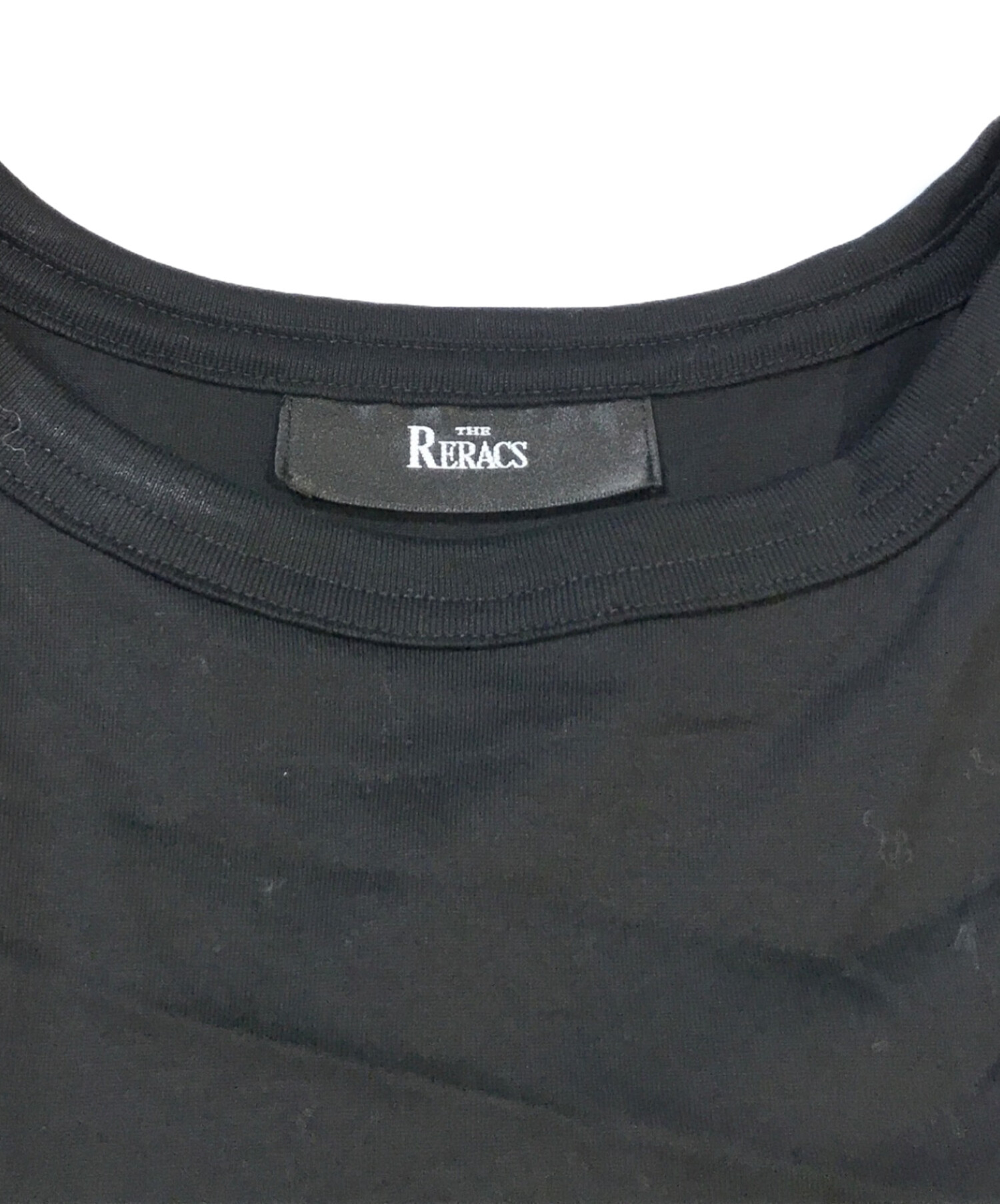 中古・古着通販】THE RERACS (ザ リラクス) 半袖ワンピース ブラック