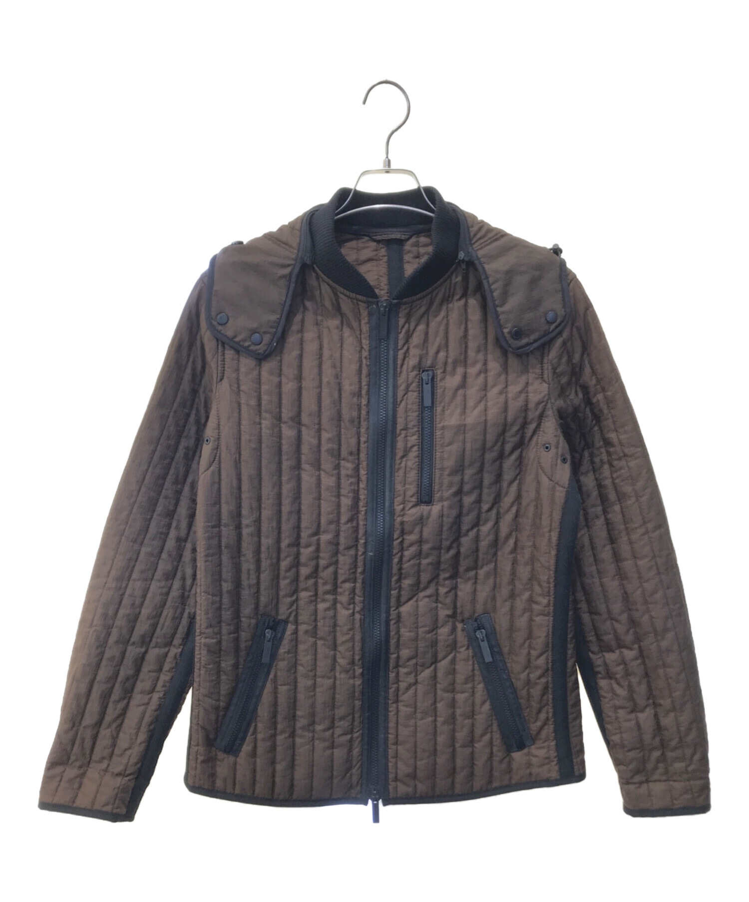 ARMANI COLLEZIONI レザージャケット　サイズ48 Armani A Collezioni Italian Men's Black Faux Leather Jacket Size