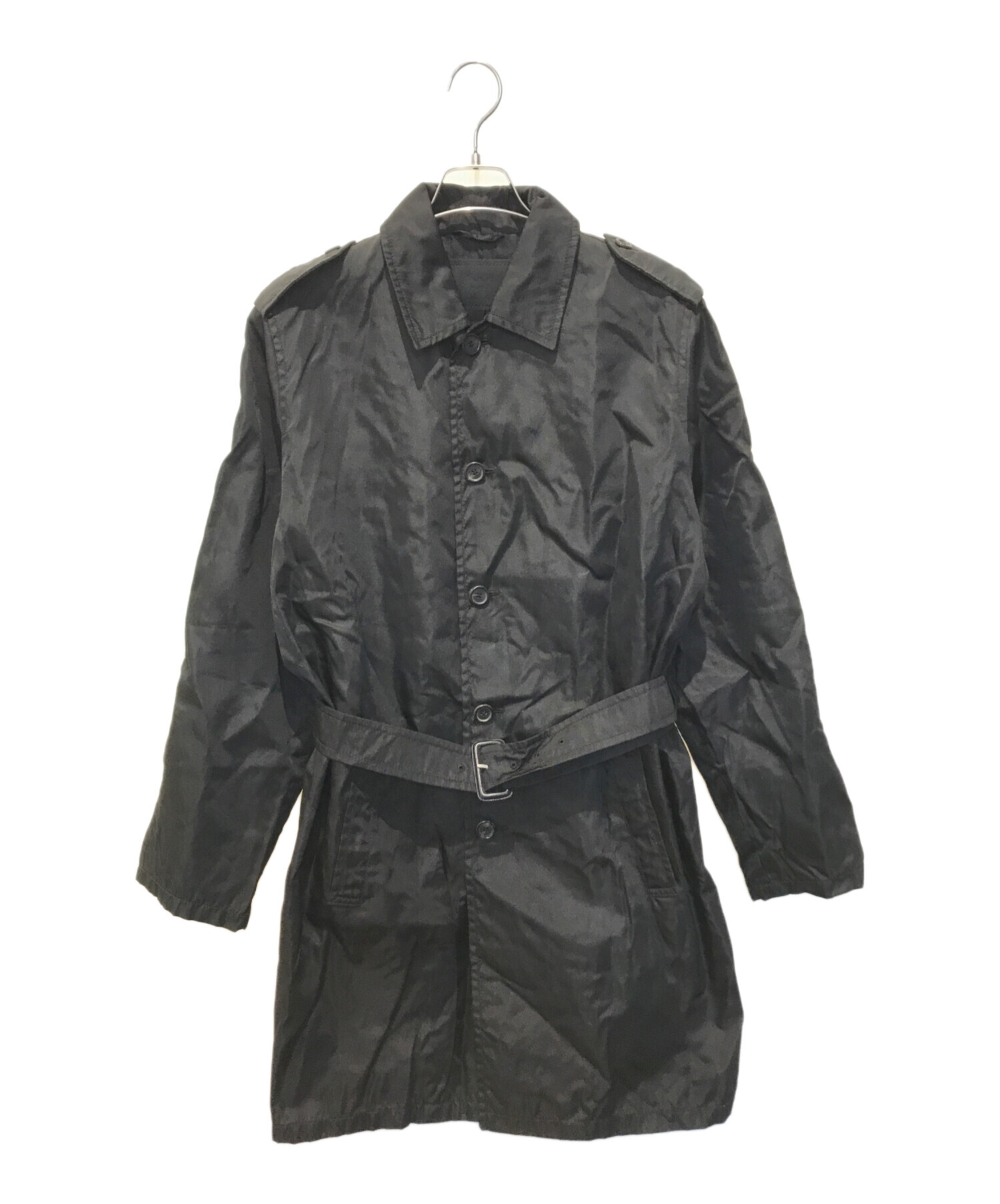 中古・古着通販】PRADA (プラダ) ナイロントレンチコート ブラック 