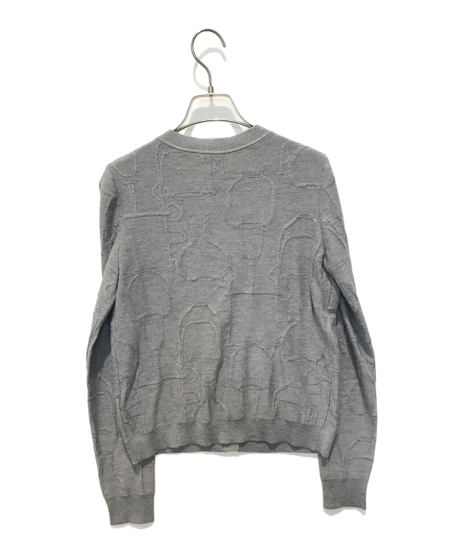 中古・古着通販】HERMES (エルメス) カシミヤシルク混丸首カーディガン