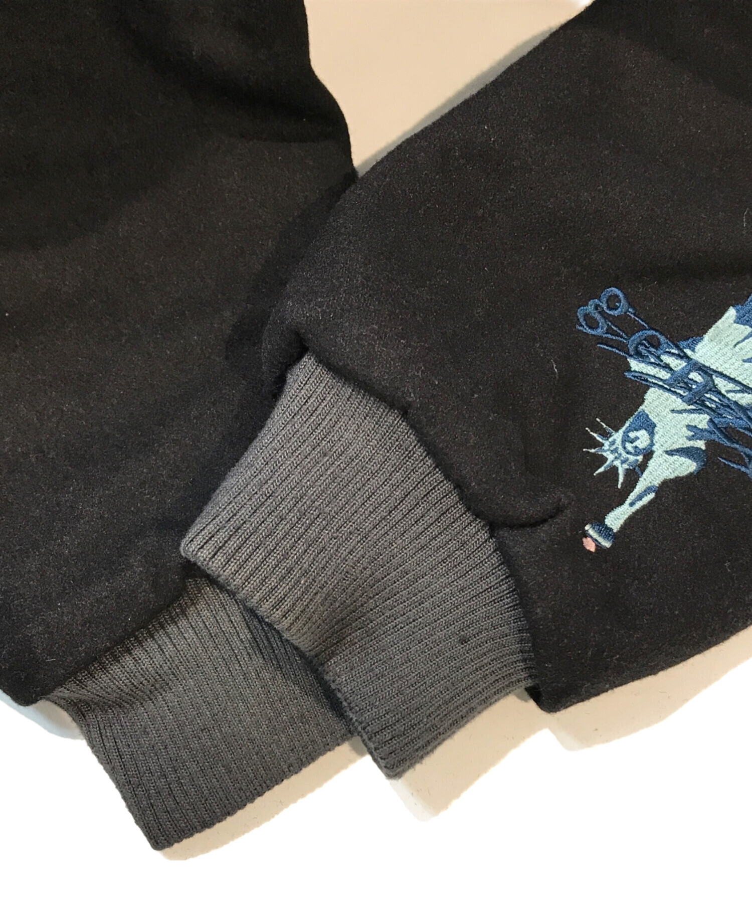 中古・古着通販】genzai (ゲンザイ) スタジャン ブラック サイズ:L 