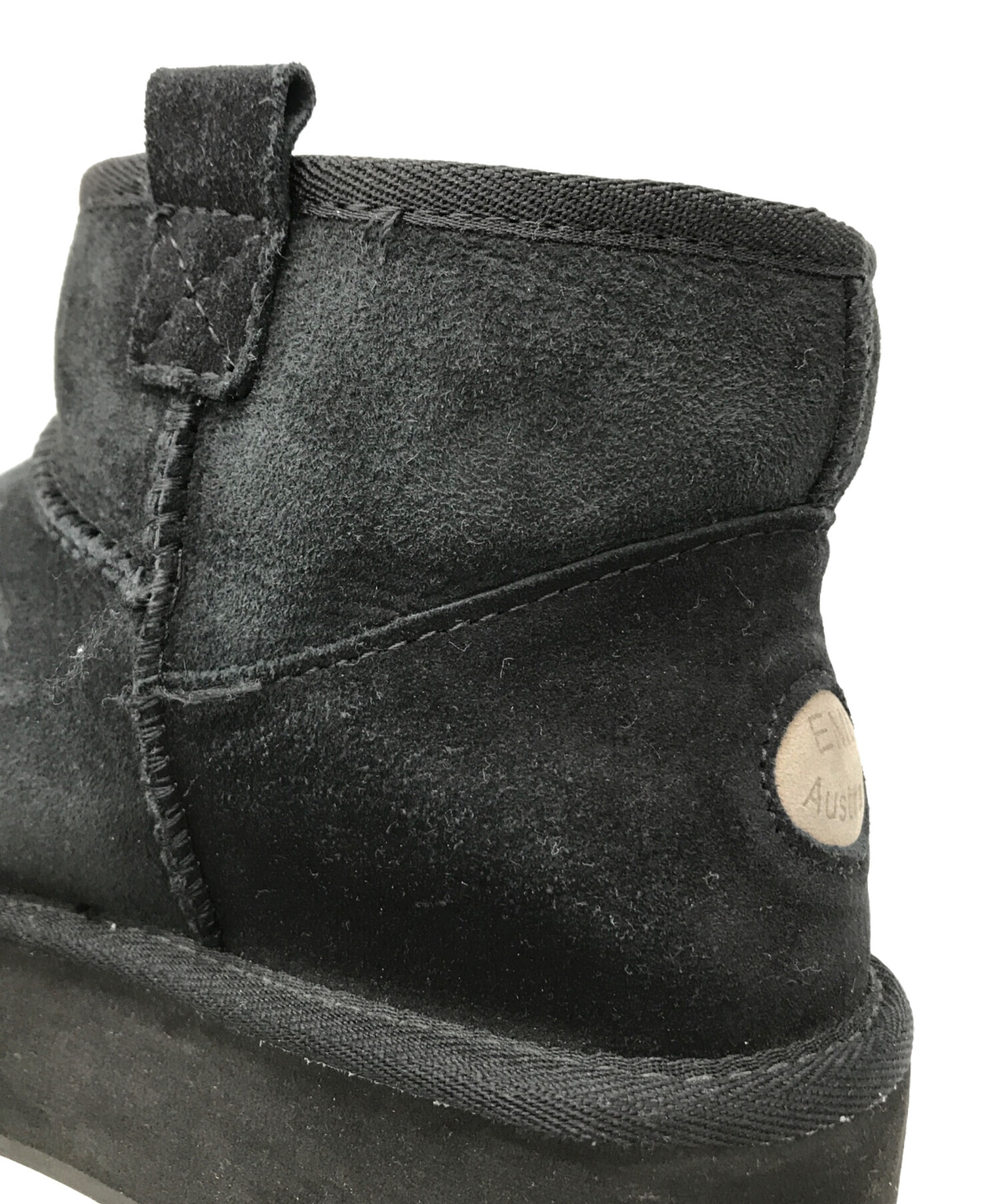 中古・古着通販】emu australia (エミュ) ムートン厚底ブーツ ブラック