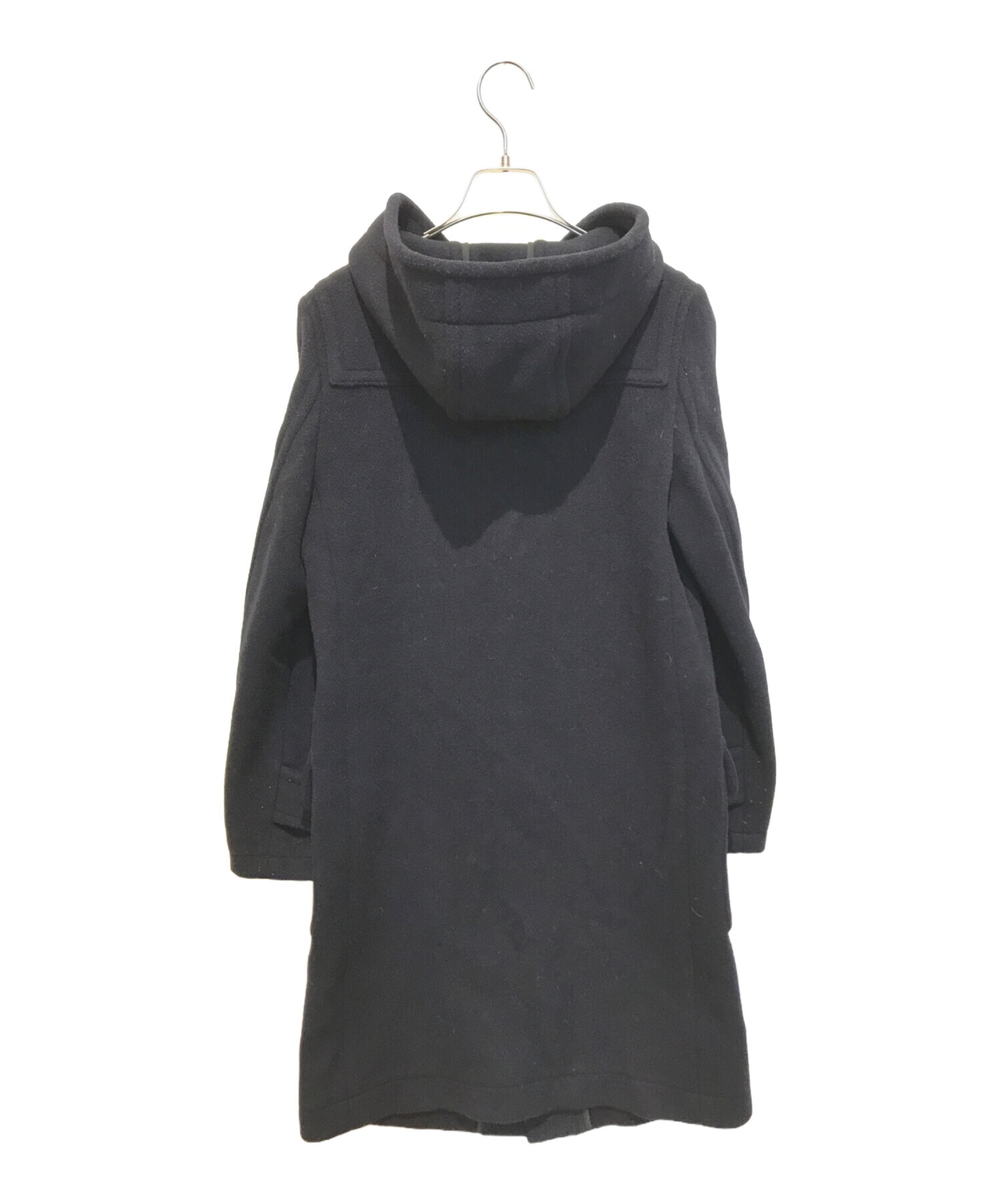 HYKE フード付き黒コート サイズ1 中古・古着通販】HYKE (ハイク) コート ネイビー サイズ:2