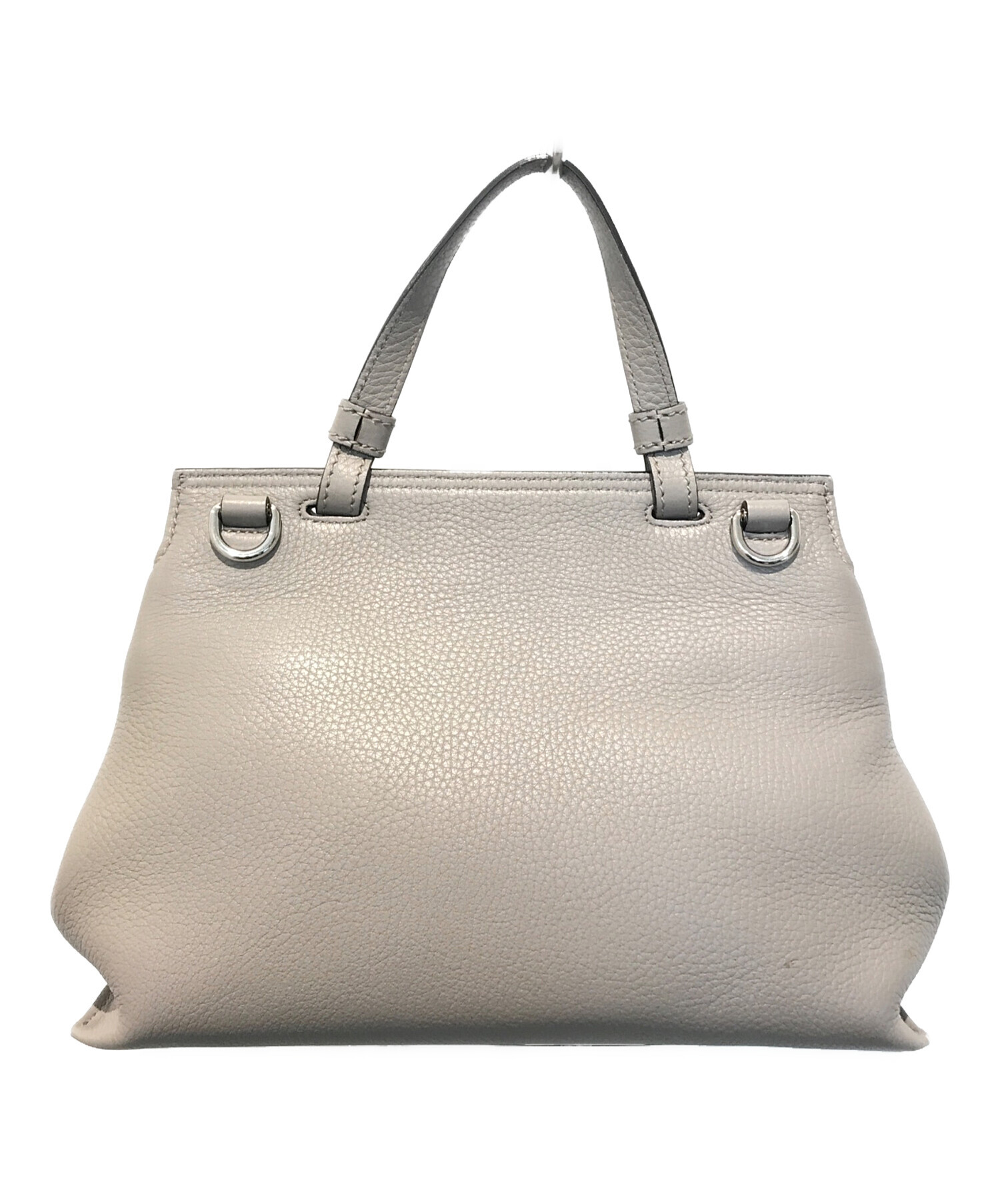 中古・古着通販】GUCCI (グッチ) バンブー2wayバッグ グレー｜ブランド 