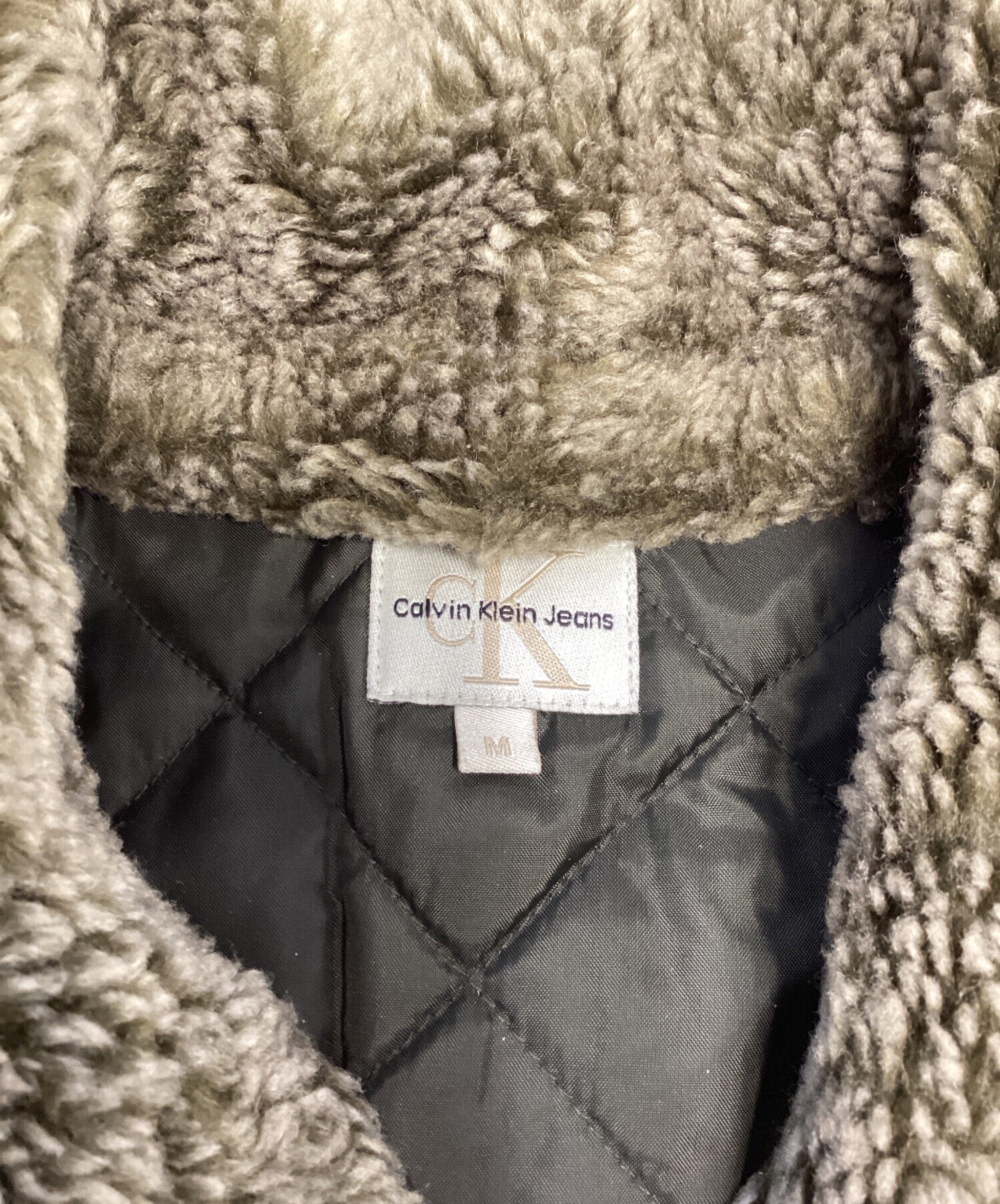 中古・古着通販】Calvin Klein (カルバンクライン) 襟ボアジャケット 