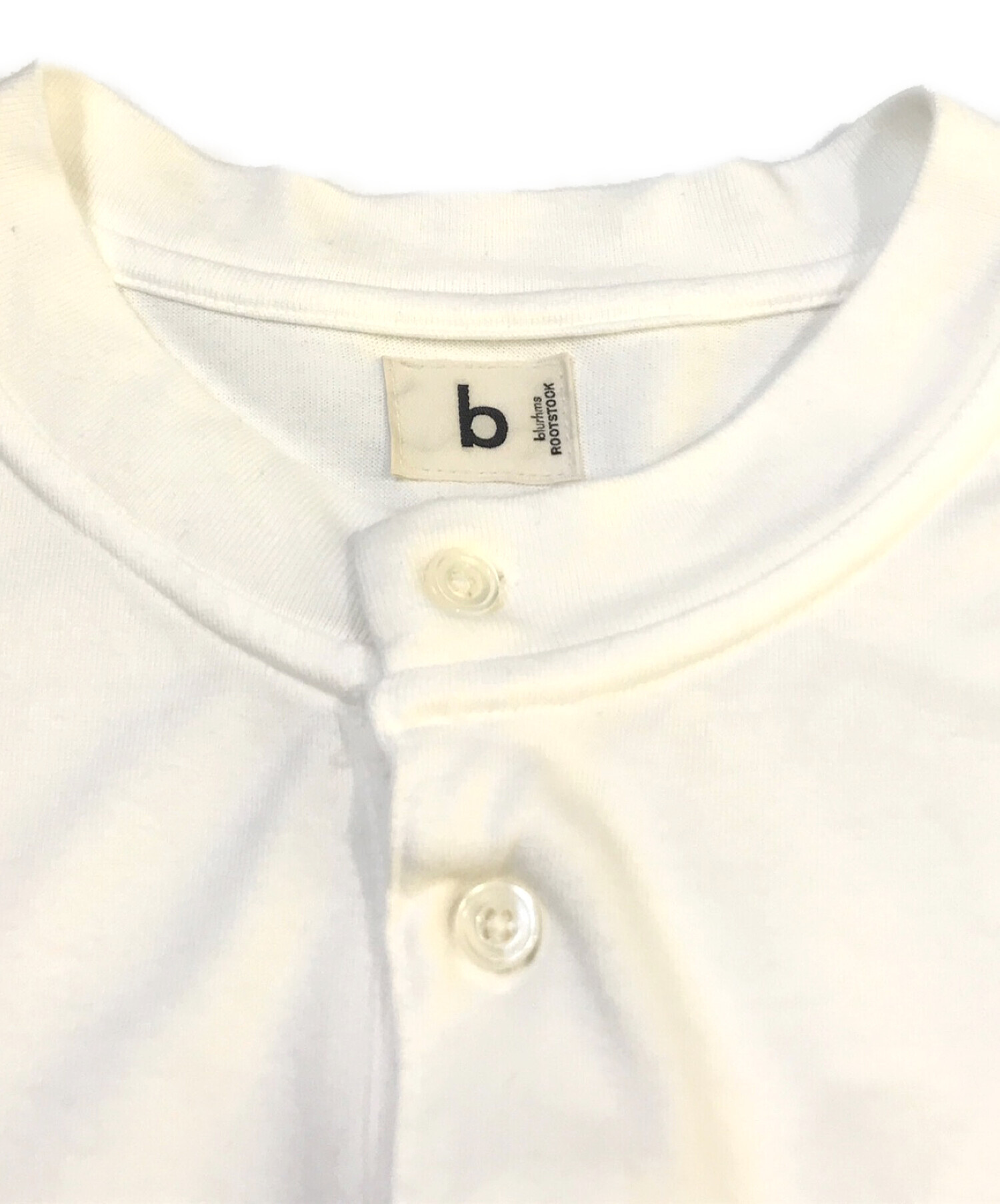 中古・古着通販】blurhms (ブラームス) ヘンリーネックカットソー 