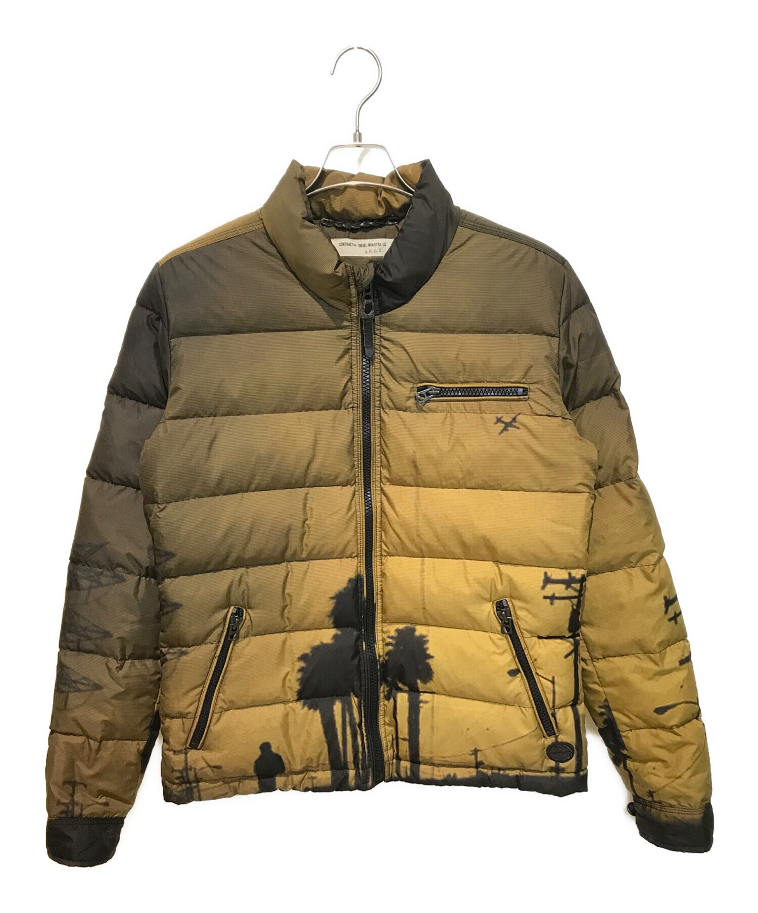 中古・古着通販】DIESEL (ディーゼル) ダウンジャケット イエロー 