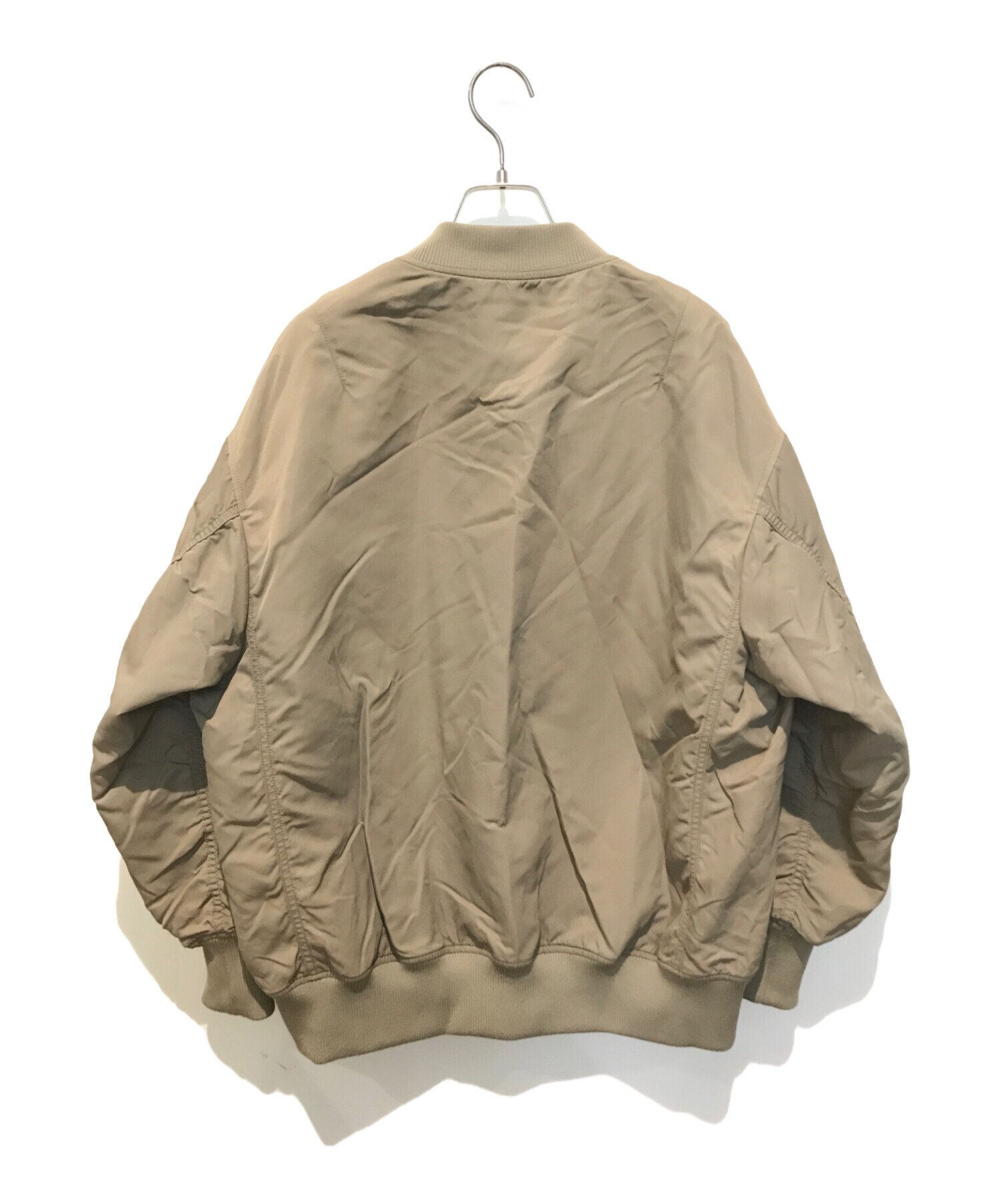中古・古着通販】PLST (プラステ) MA-1ブルゾン ベージュ サイズ:S