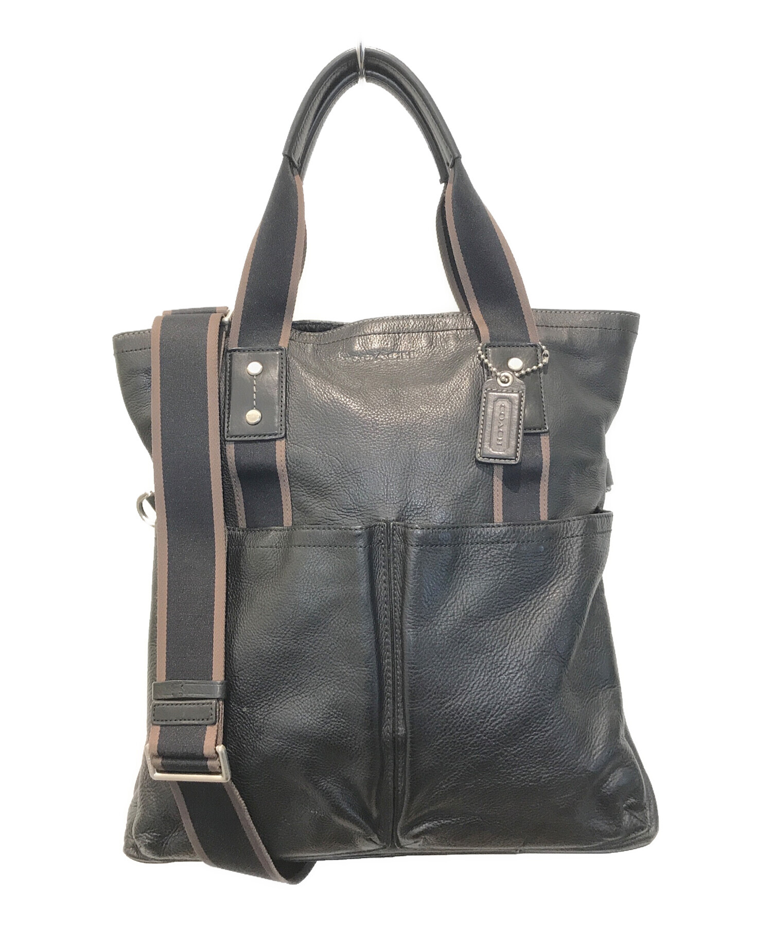 中古・古着通販】COACH (コーチ) 2WAYバッグ F70558 ブラック 