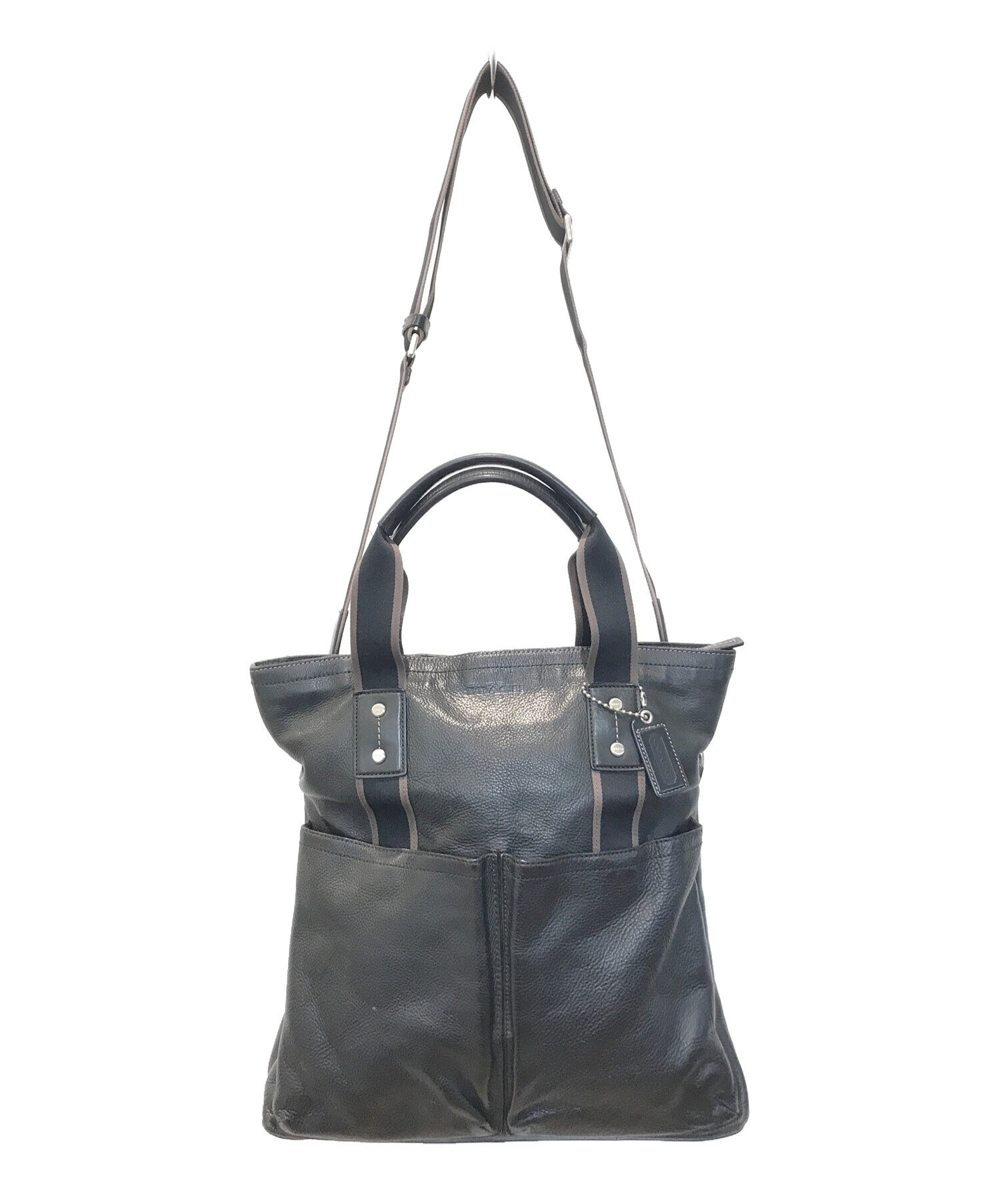 中古・古着通販】COACH (コーチ) 2WAYバッグ F70558 ブラック 
