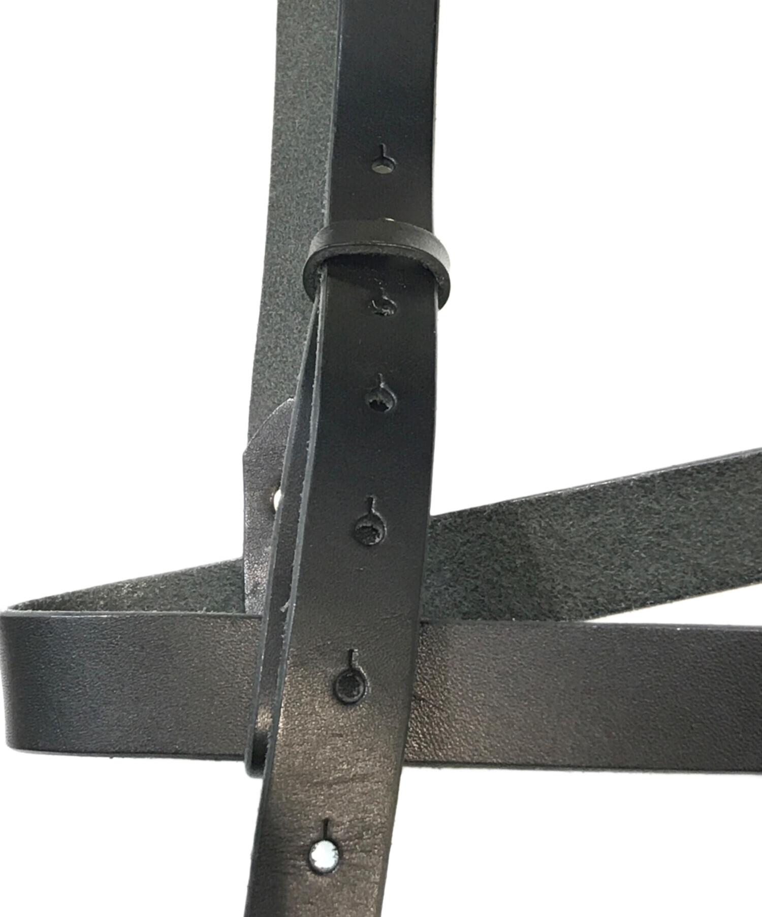 中古・古着通販】KAPITAL (キャピタル) レザーハーネス ブラック