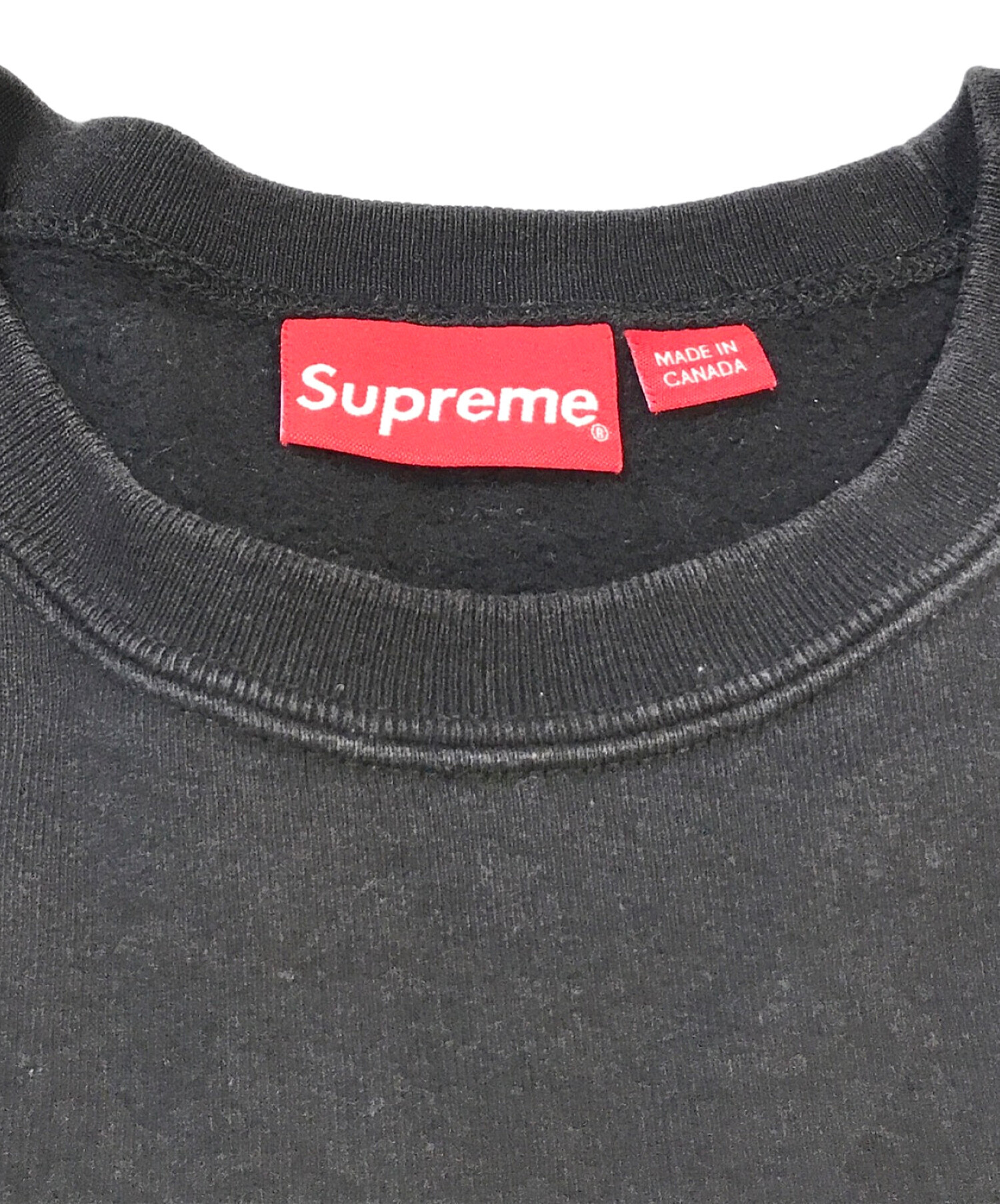Supreme ブラック スウェット L オーバーサイズ 中古・古着通販】Supreme (シュプリーム) ロゴ刺繍スウェット ブラック