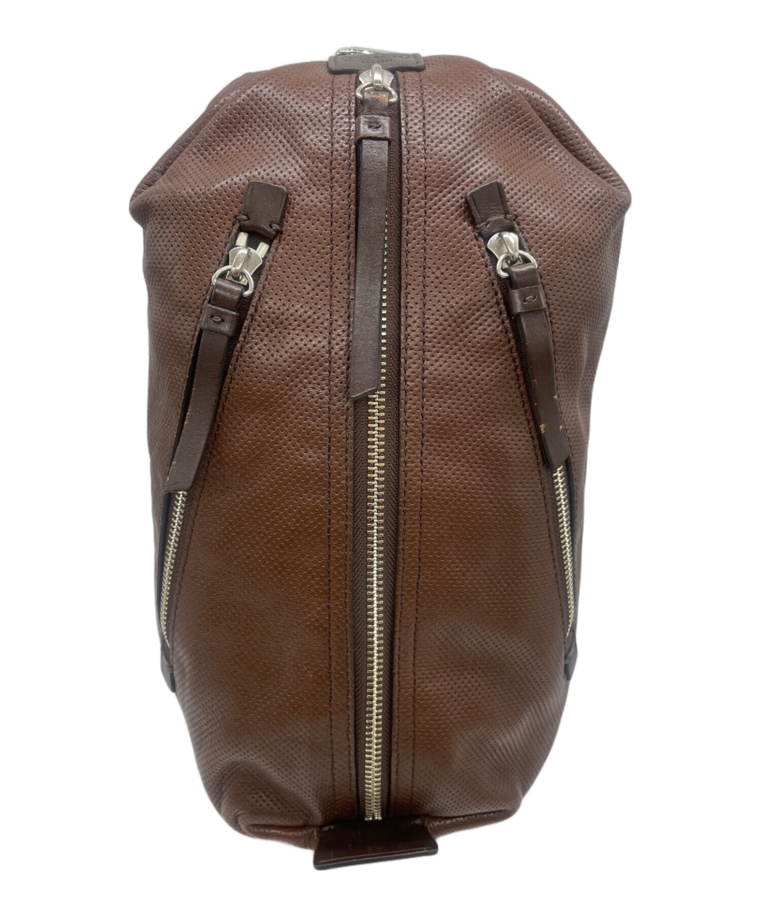 美品 COACH コーチ ボディバッグ 70716 ブラウン系 レザー メンズ