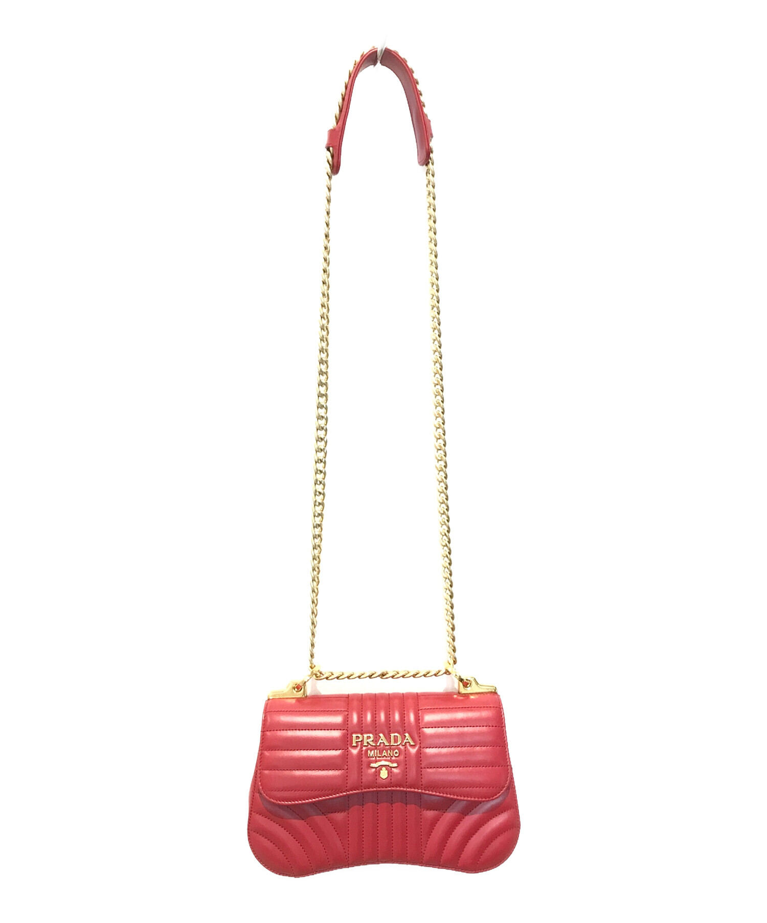中古・古着通販】PRADA (プラダ) ダイアグラムチェーンショルダー 