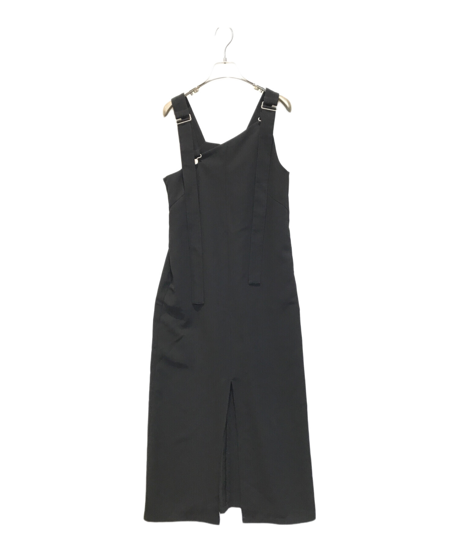中古・古着通販】CLANE (クラネ) スラントラインサロペットワンピース 