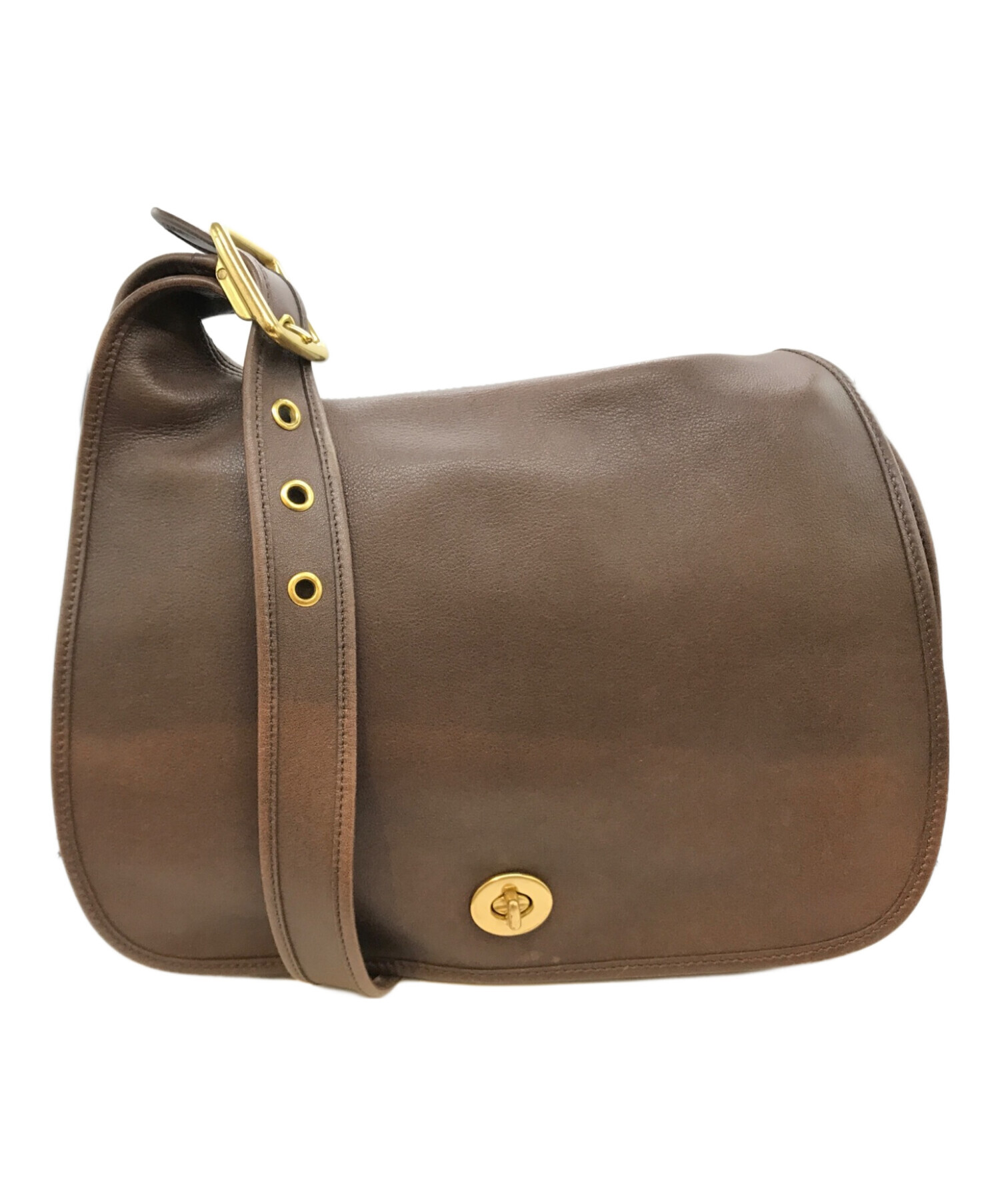 Coach フラップショルダーバッグ ブラウン COACH(コーチ) ⁄ オールド 