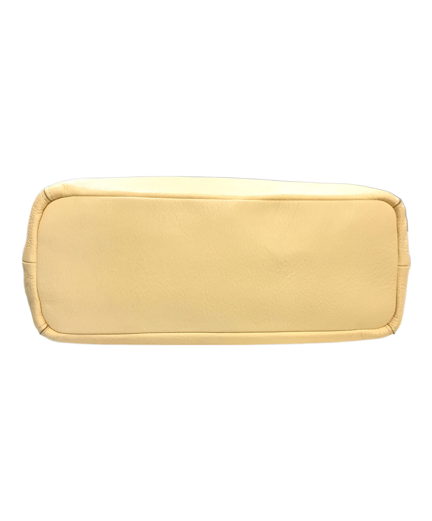 中古・古着通販】KITAMURA (キタムラ) レザーハンドバッグ イエロー 