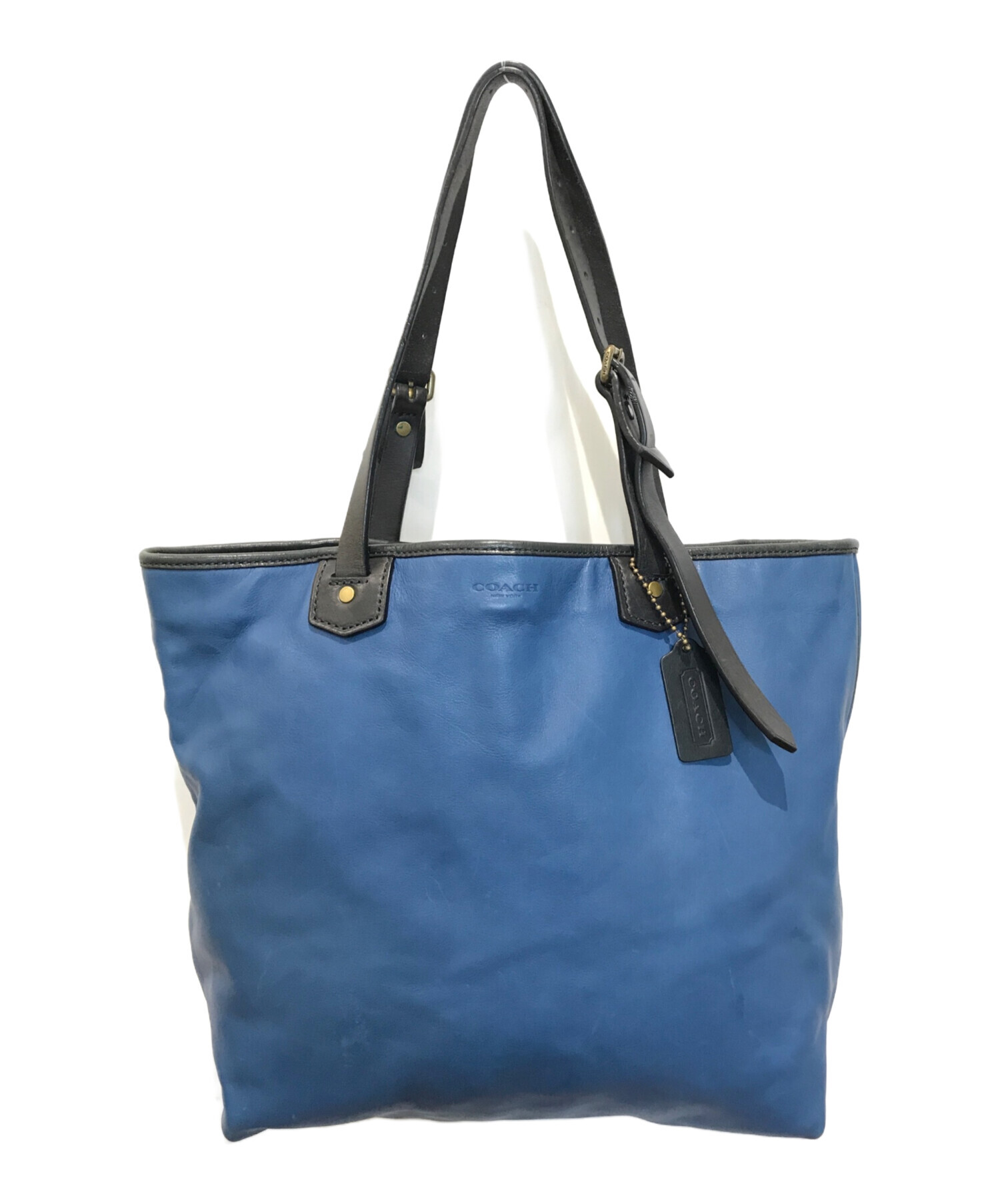 中古・古着通販】COACH (コーチ) トートバッグ 71329 ブルー｜ブランド 