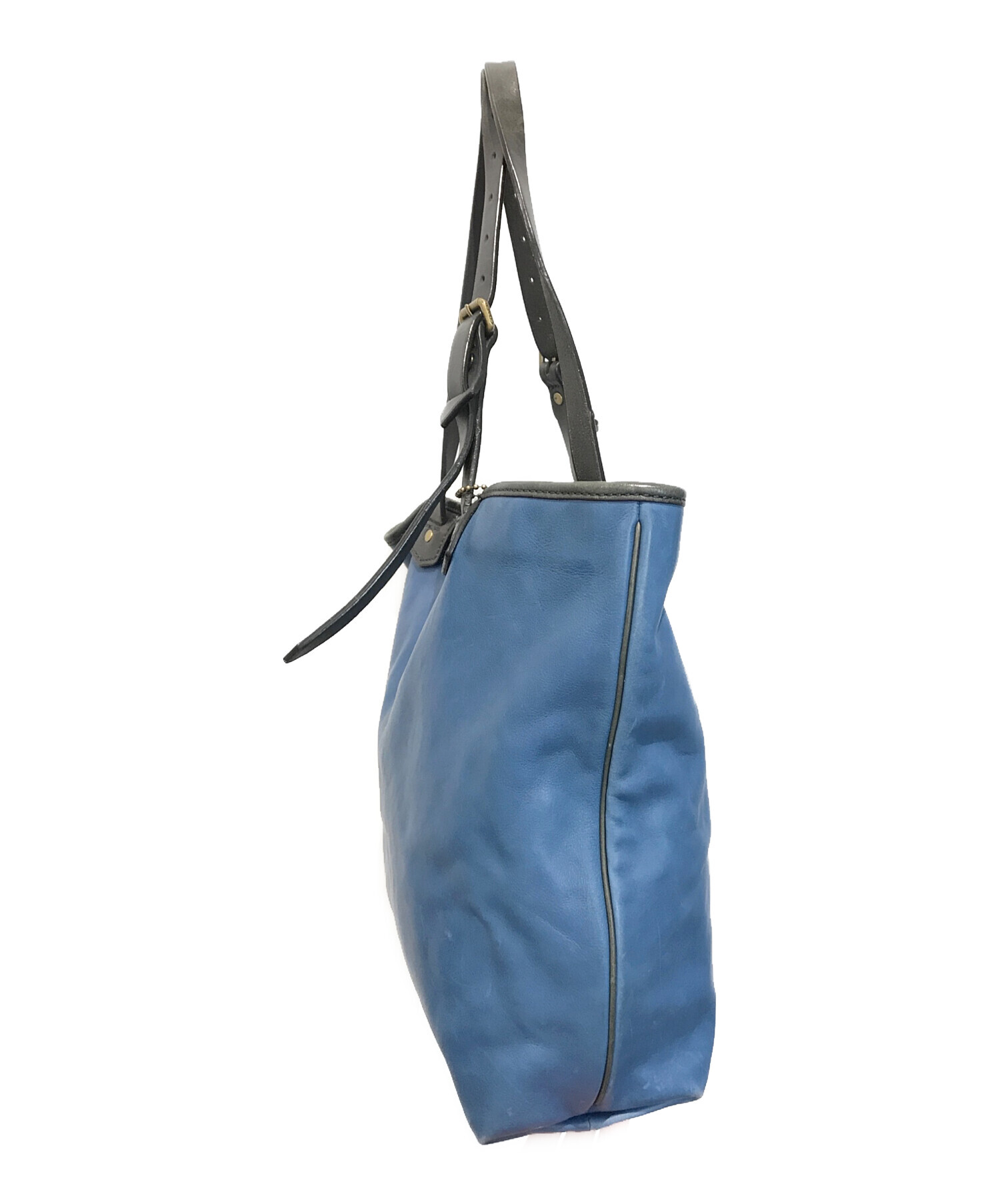 中古・古着通販】COACH (コーチ) トートバッグ 71329 ブルー｜ブランド 