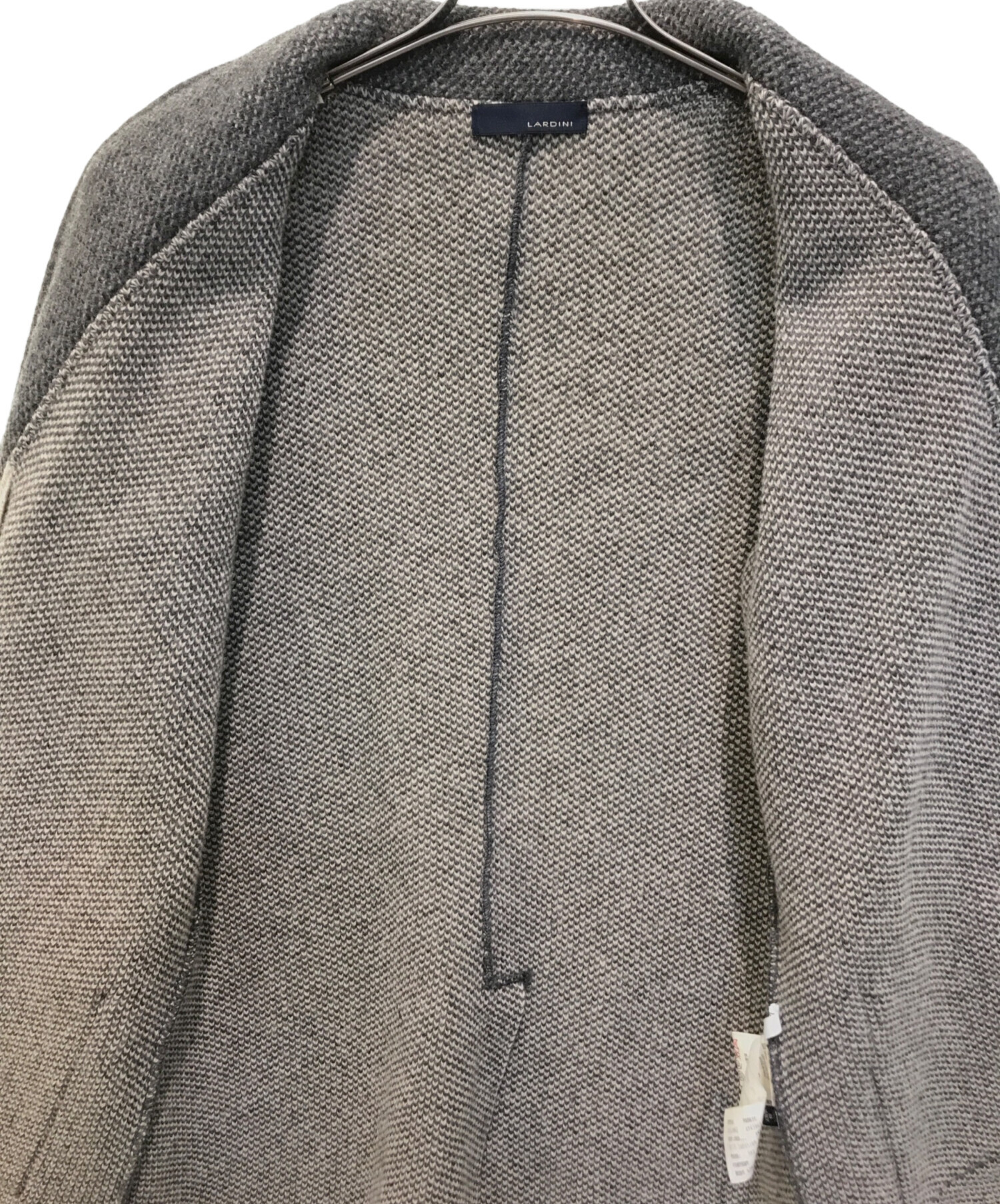 LARDINI グレー テーラードジャケット 中古・古着通販】LARDINI (ラルディーニ) ウールシルクライト