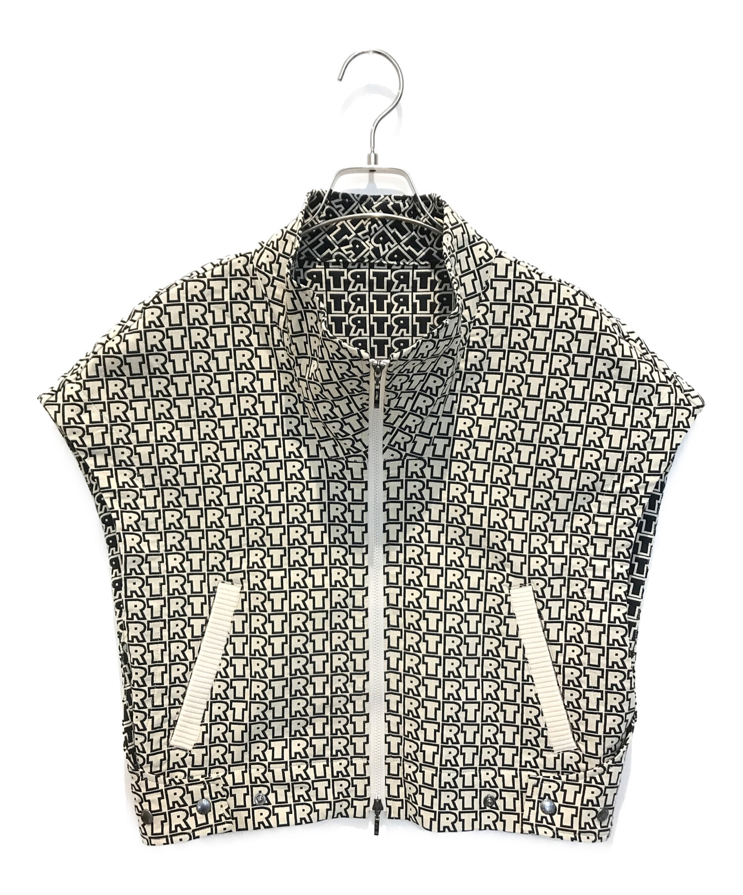 ヒロコ コシノ トランク ベスト 異素材MIXボアロングベスト/洗える