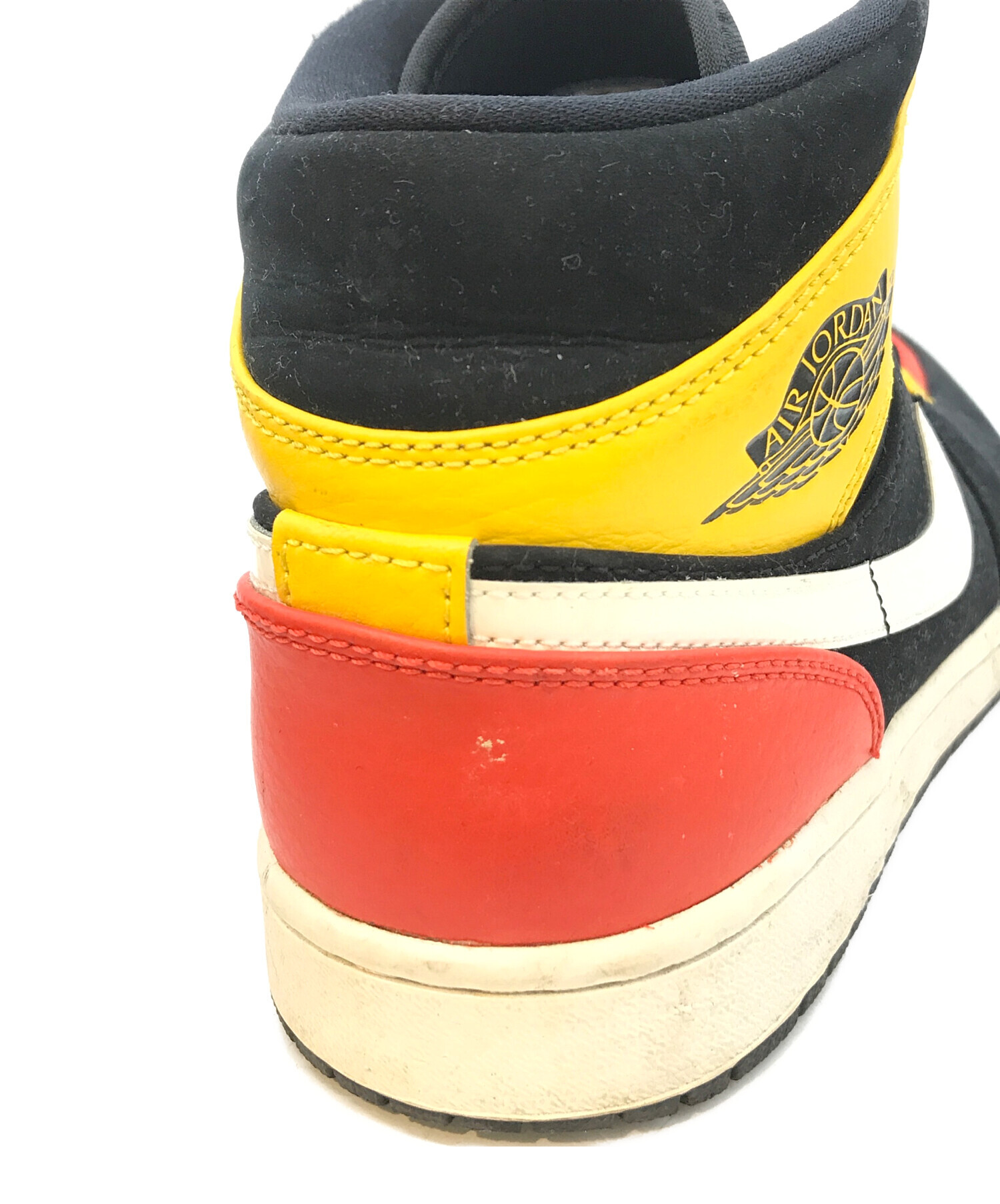 中古・古着通販】NIKE (ナイキ) AIR JORDAN 1 MID SE BLACK/TEAM 