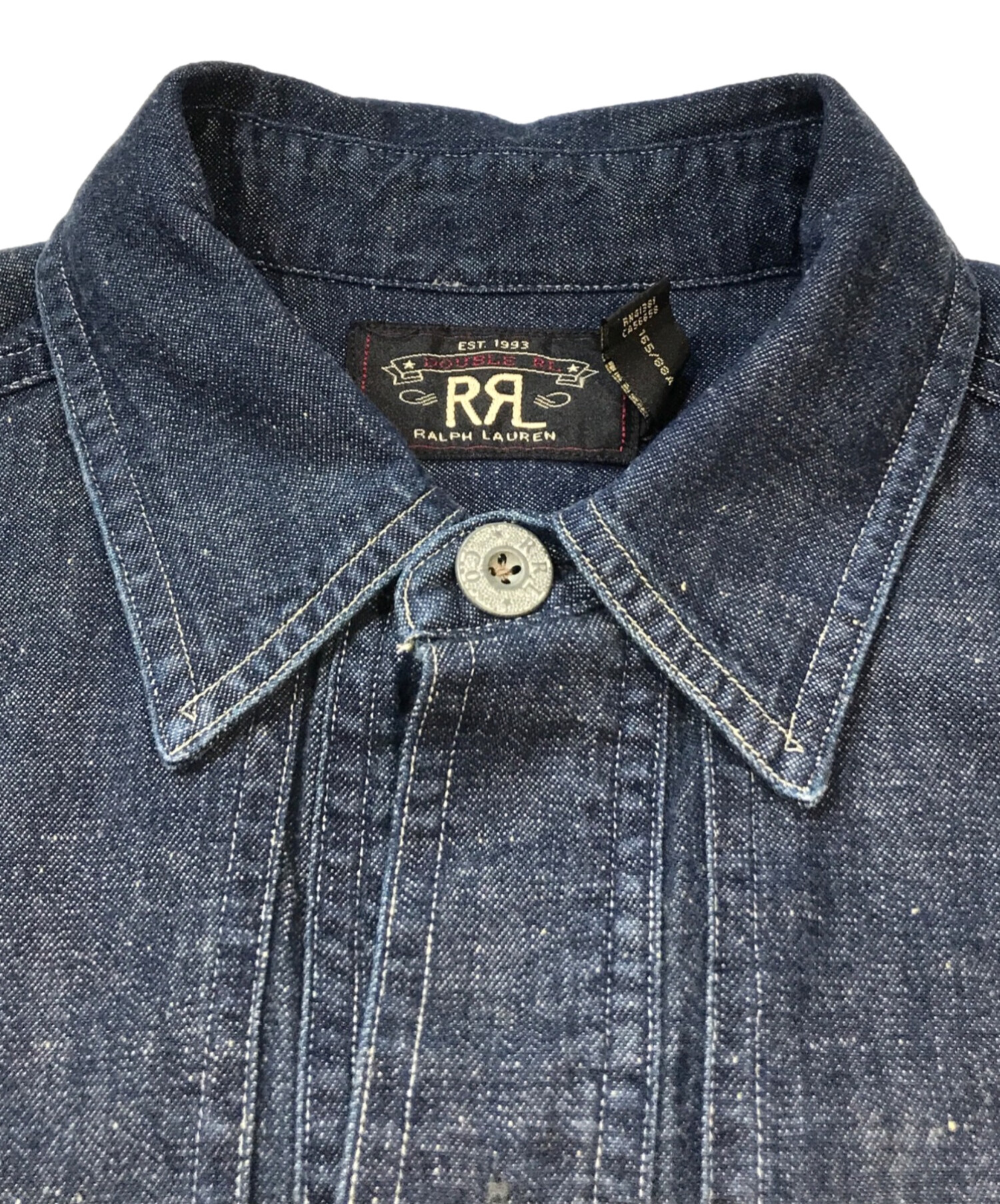 中古・古着通販】RRL (ダブルアールエル) buttoned long sleeve shirt