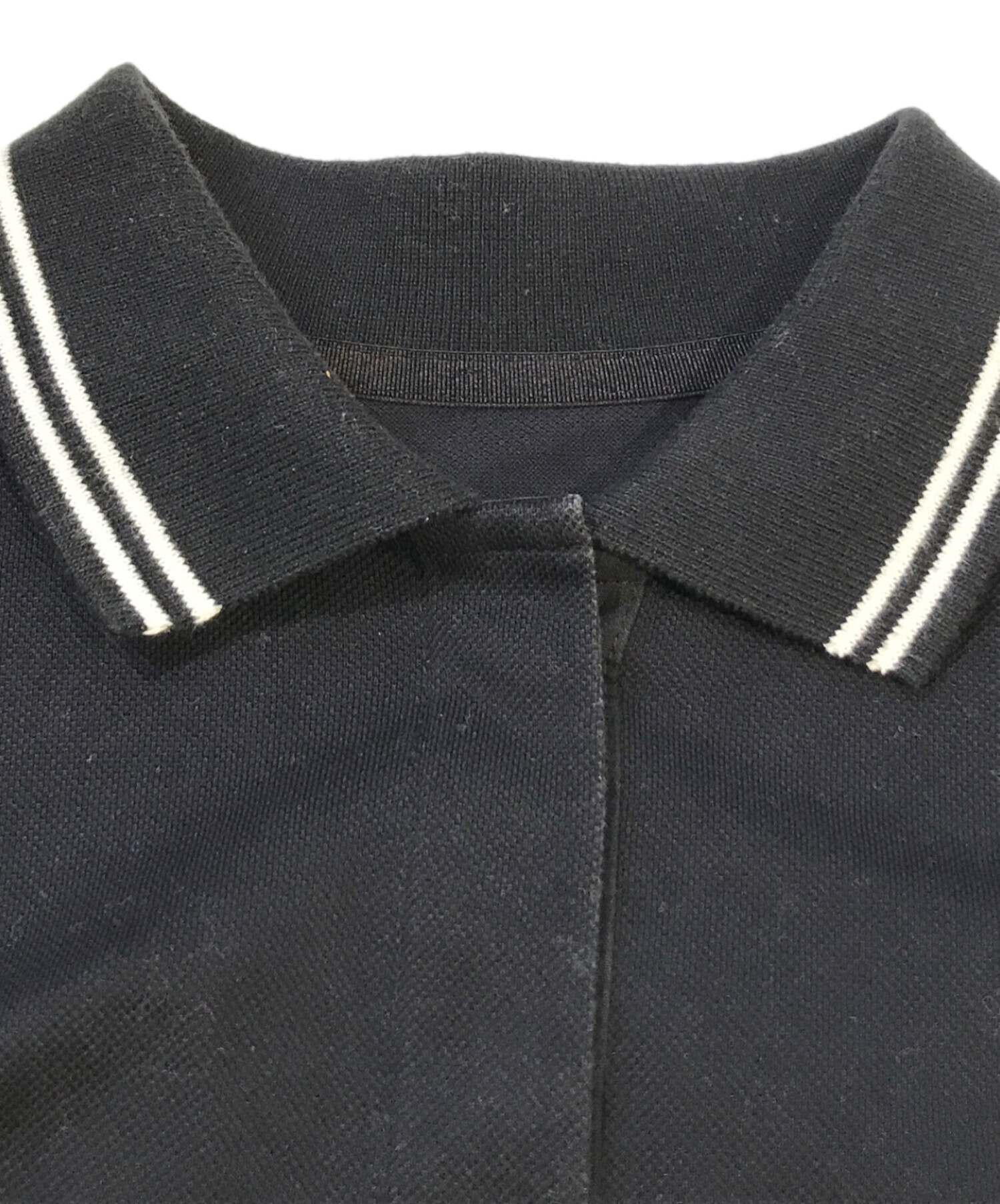 中古・古着通販】sacai (サカイ) COTTON JERSEY POLO SHIRT ブラック