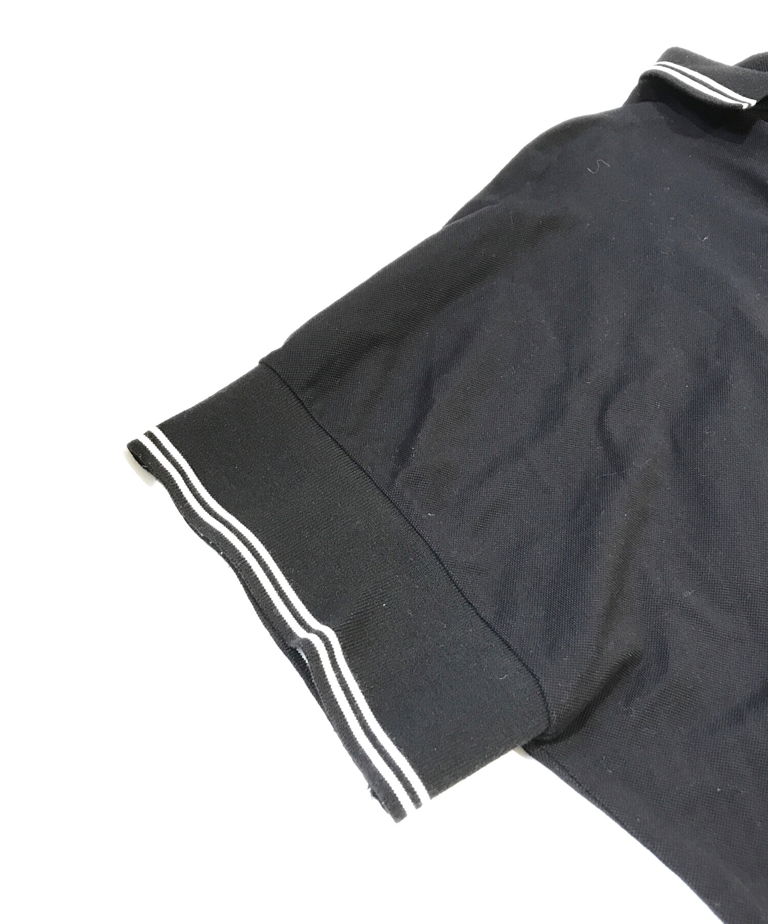 中古・古着通販】sacai (サカイ) COTTON JERSEY POLO SHIRT ブラック
