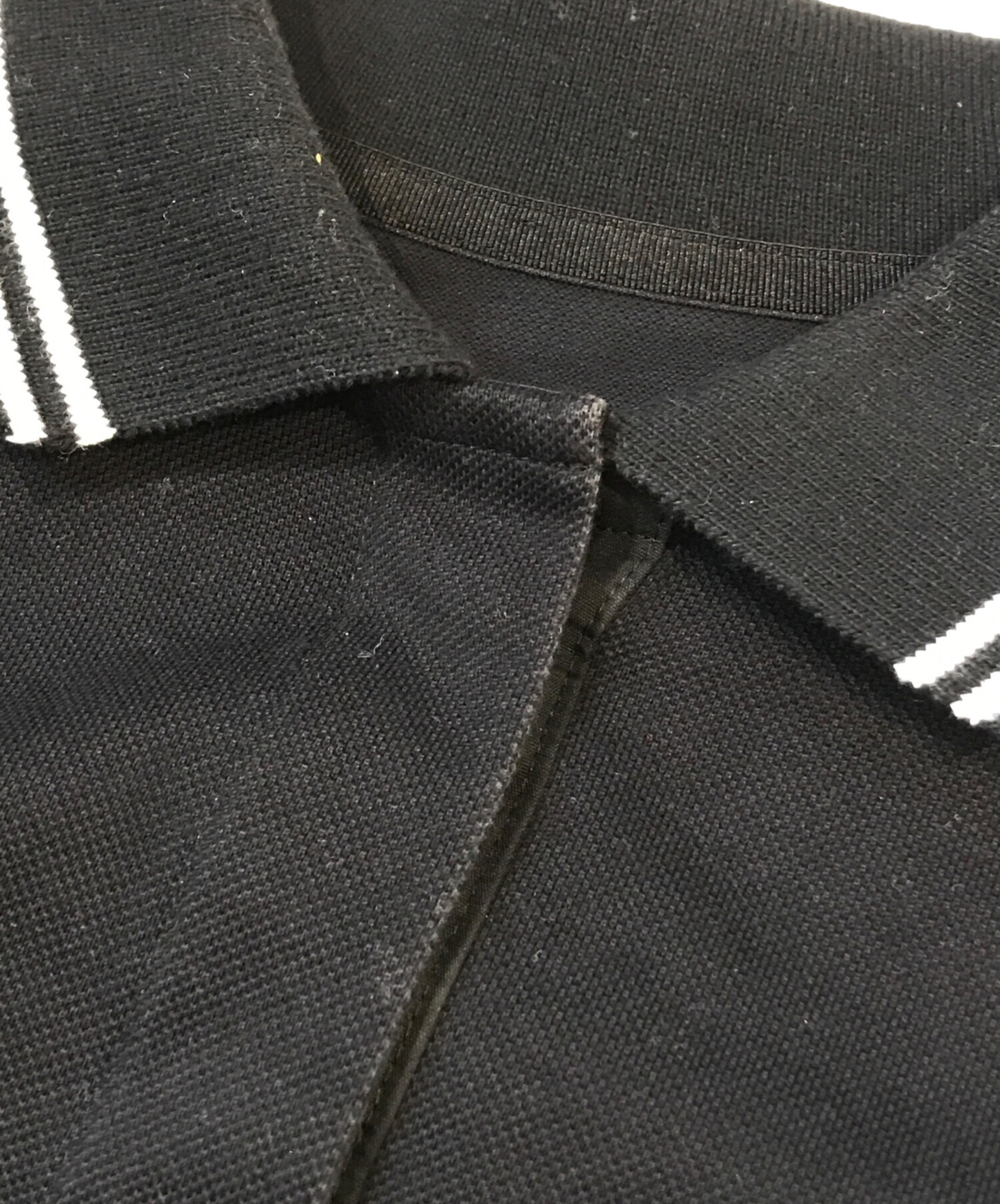 中古・古着通販】sacai (サカイ) COTTON JERSEY POLO SHIRT ブラック