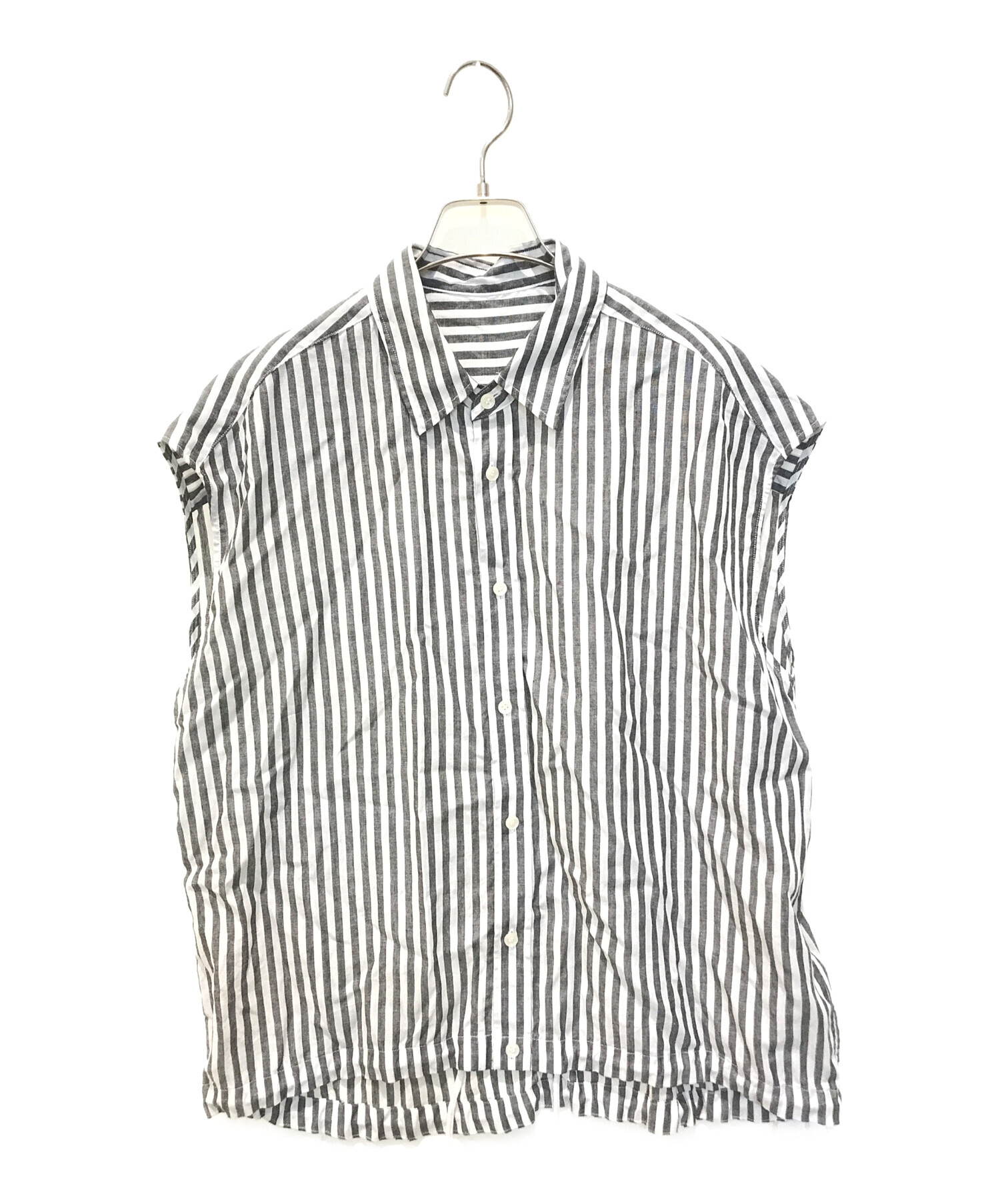 Spick and Span リネンブレンドフレンチヘムギャザーシャツ Spick and