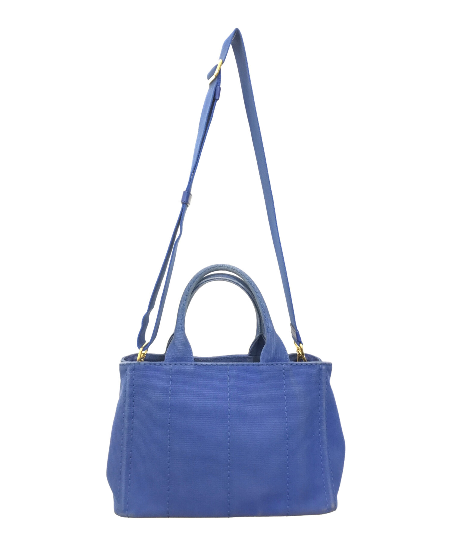 中古・古着通販】PRADA (プラダ) 2WAYバッグ ミニカナパ ブルー 