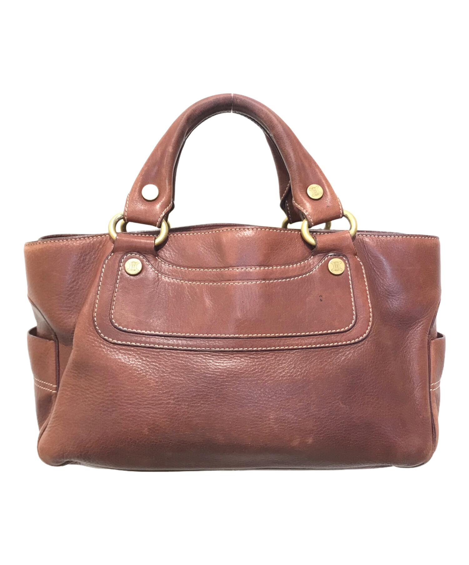 中古・古着通販】CELINE (セリーヌ) ハンドバッグ CE00/24 ブラウン