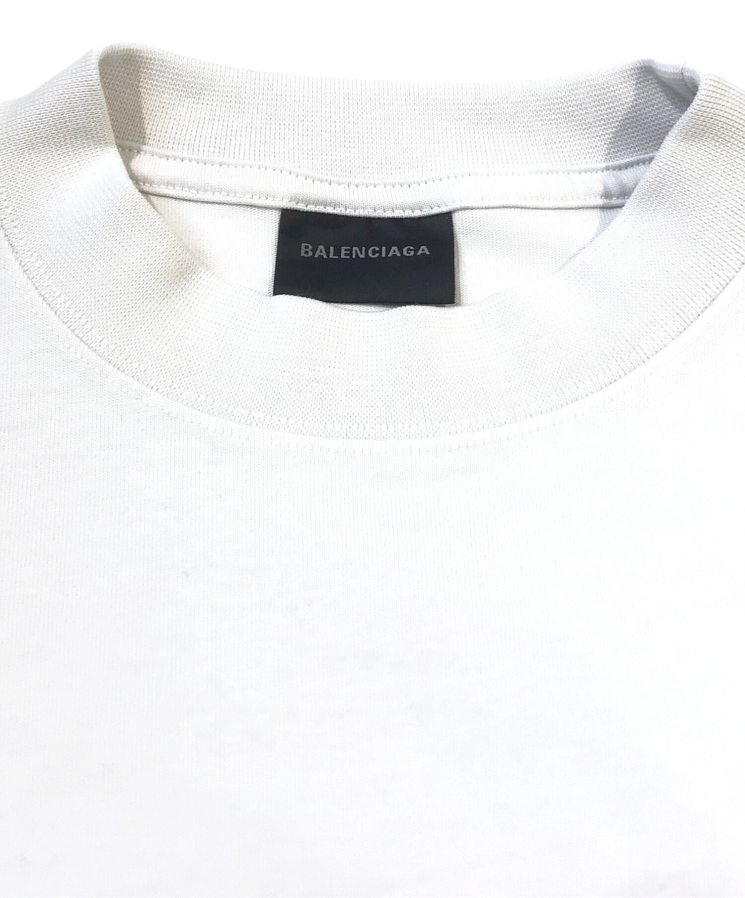 新品同様 BALENCIAGA バレンシアガ ホワイトショートスリーブシャツ BALENCIAGA - 美品 バレンシアガ BALENCIAGA Tシャツ カットソー