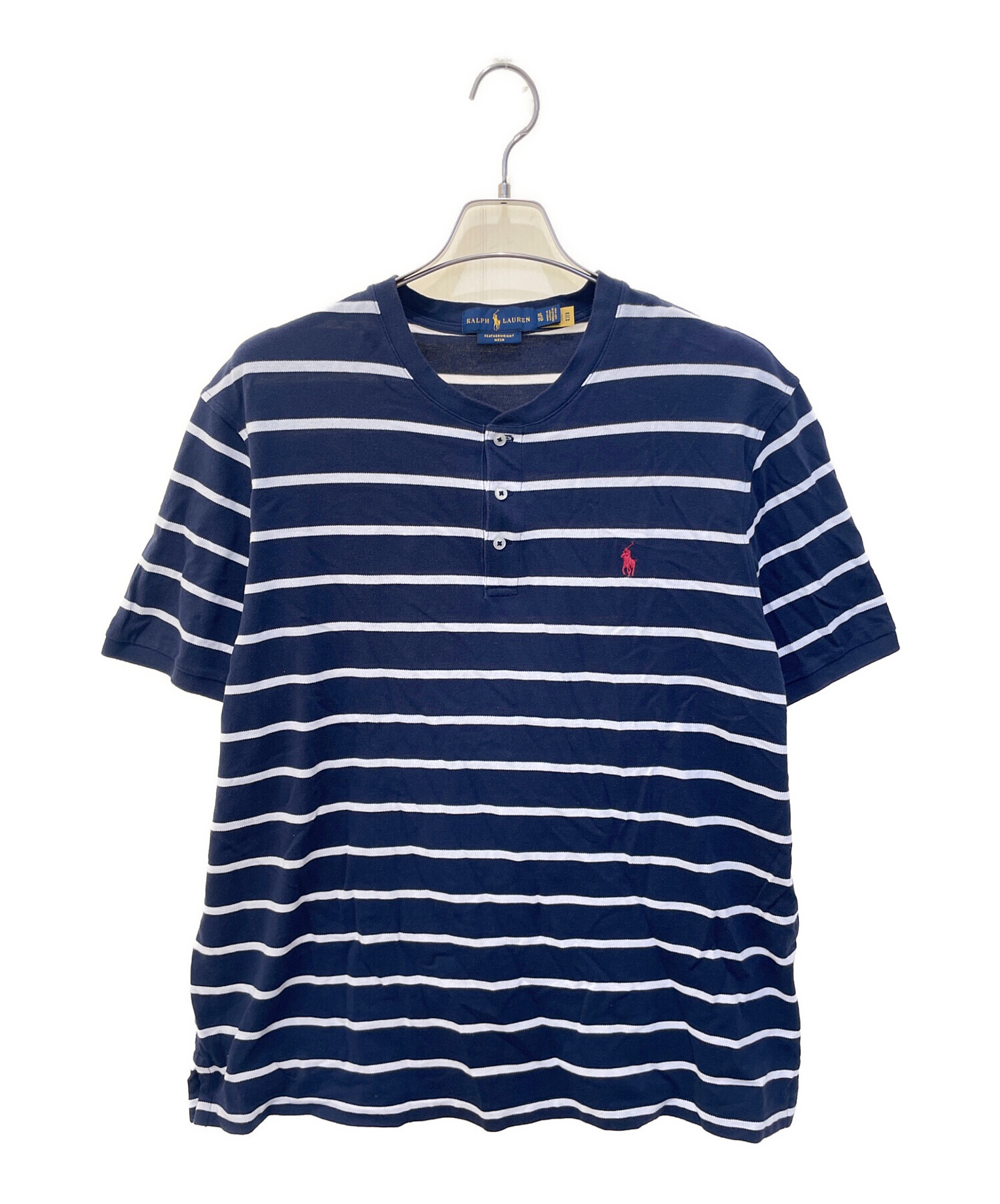 中古・古着通販】RALPH LAUREN (ラルフローレン) ヘンリーネック 