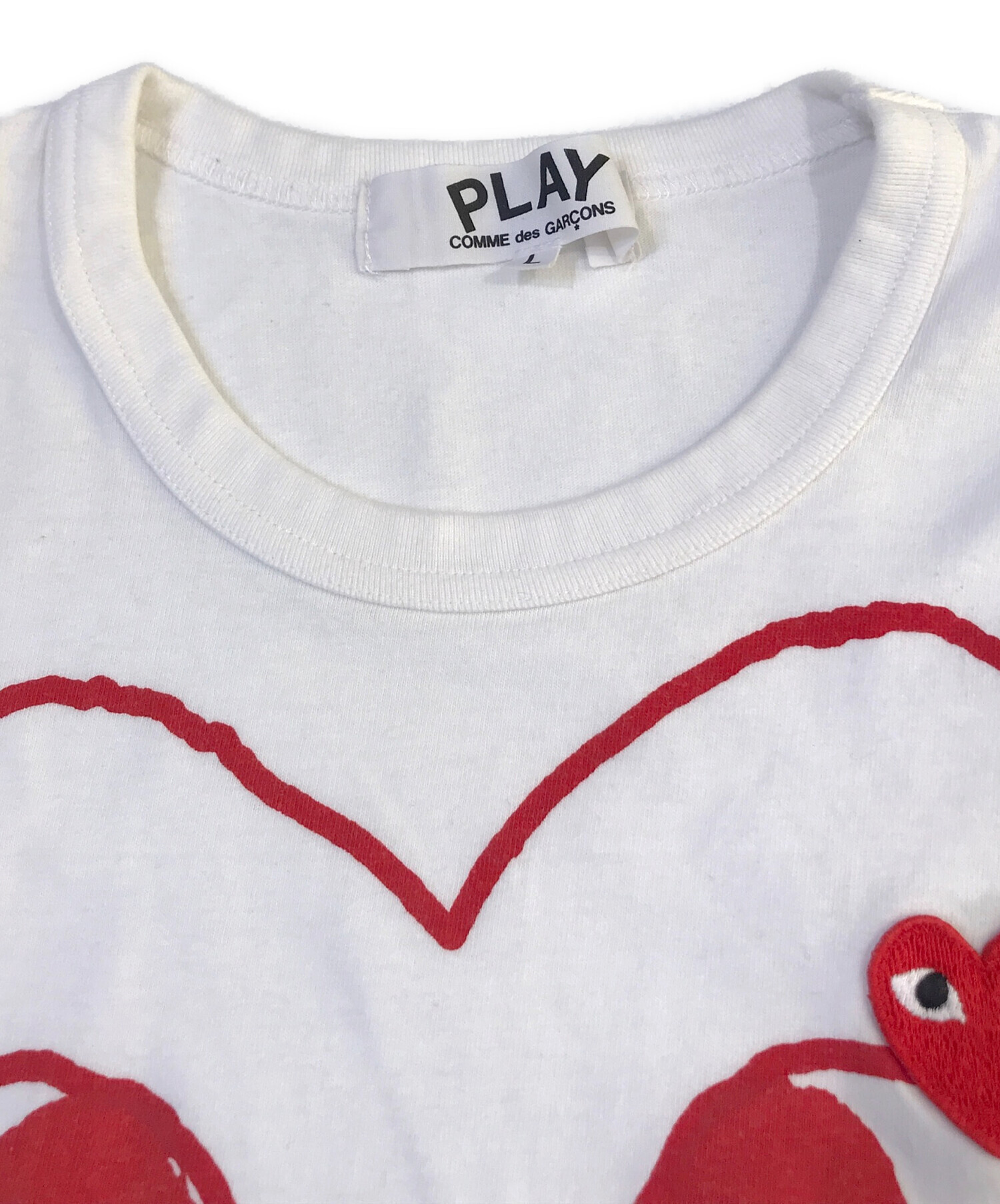 コムデギャルソンプレイ　新品未使用 タグ付き 中古・古着通販】PLAY COMME des GARCONS (プレイコムデギャルソン) T