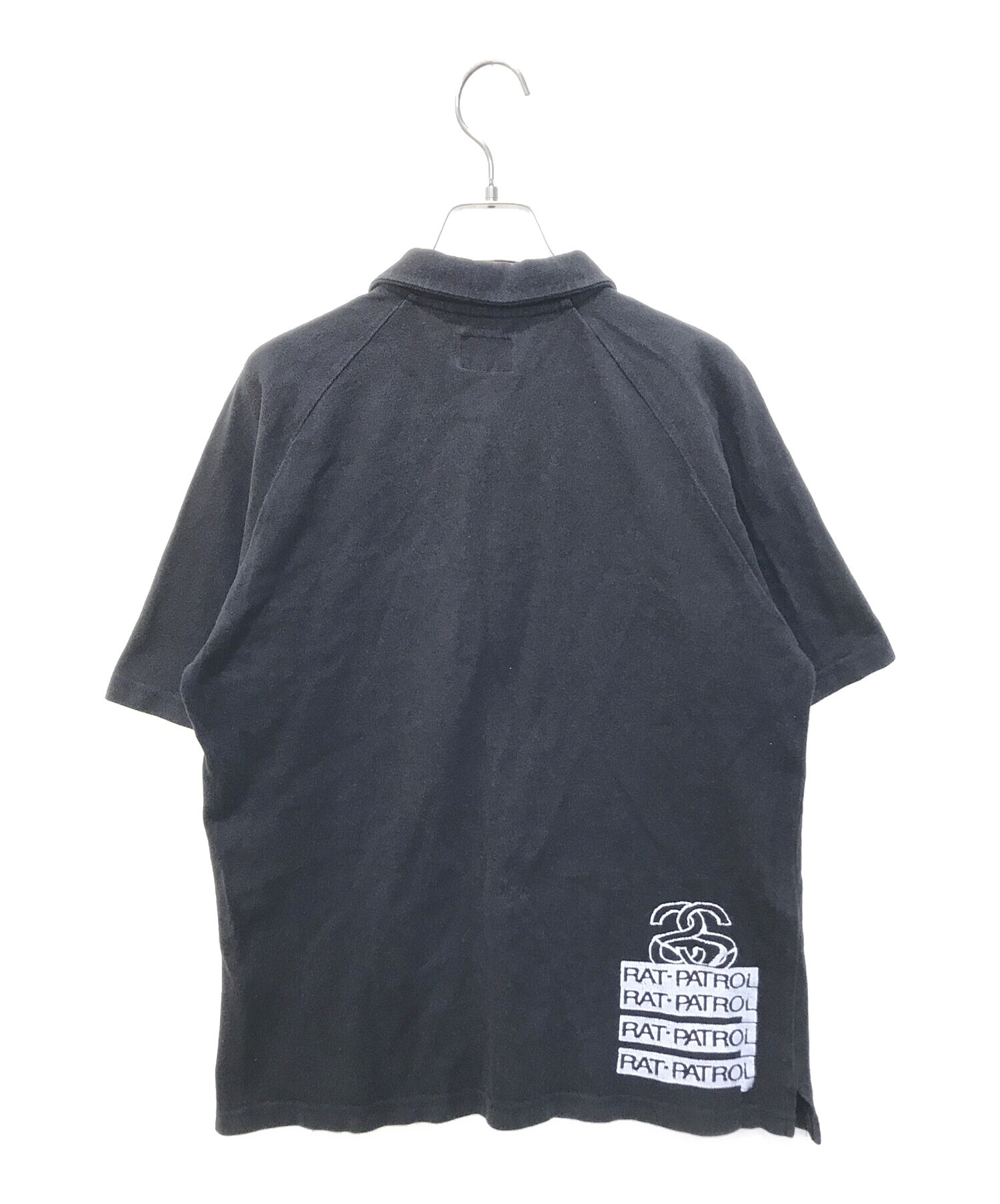 中古・古着通販】stussy (ステューシー) ポロシャツ ブラック サイズ:M 