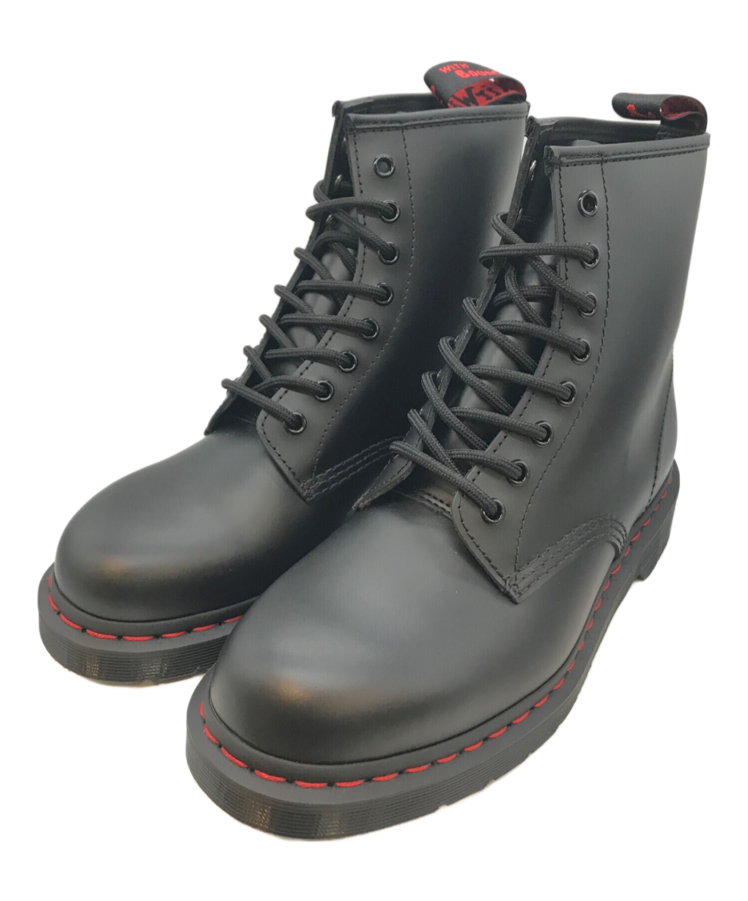 Dr. Martens ブラック UK8 中古・古着通販】Dr.Martens (ドクターマーチン) 8ホールブーツ