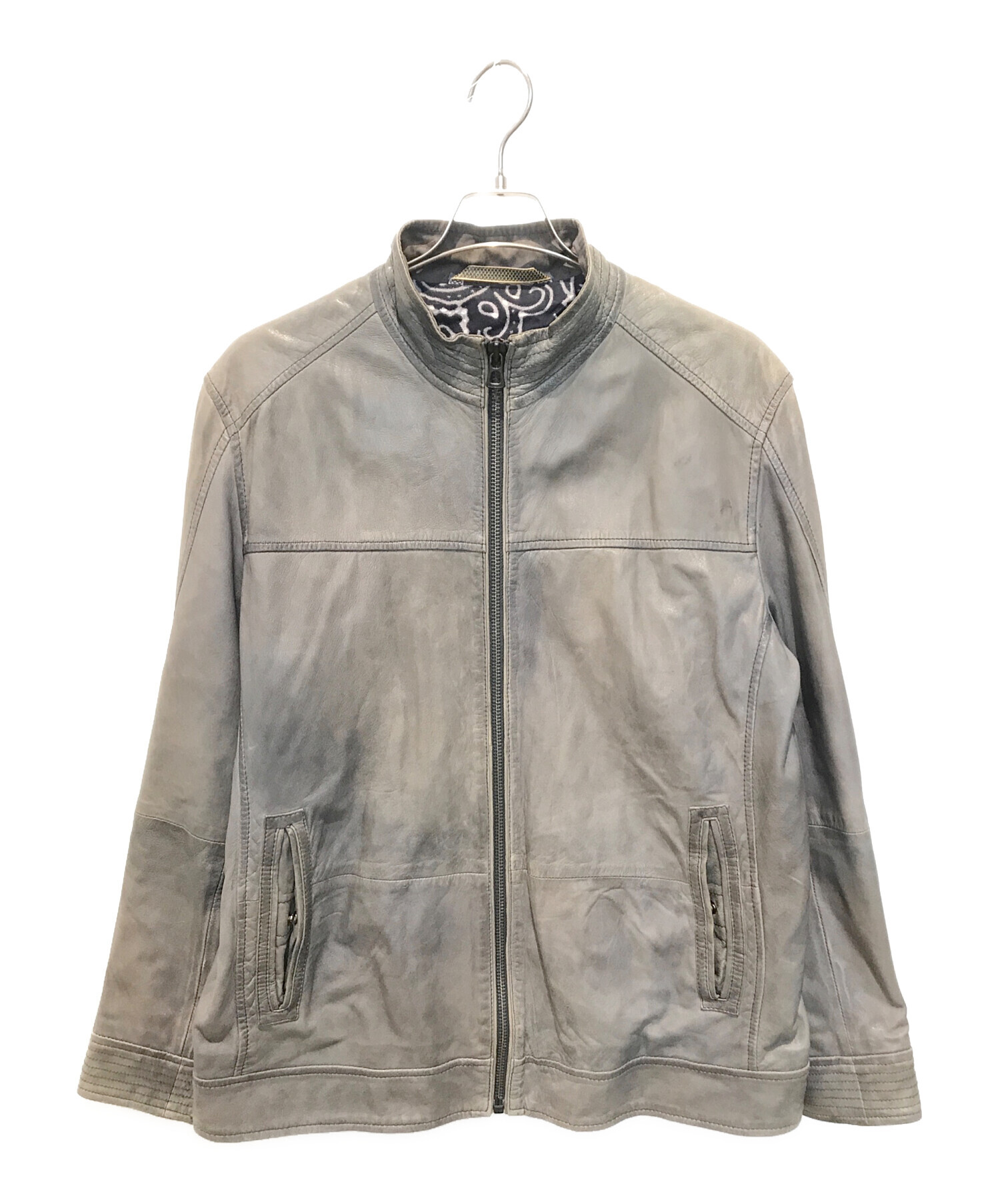 中古・古着通販】BOSS HUGO BOSS (ボス ヒューゴボス) レザーボンバー 