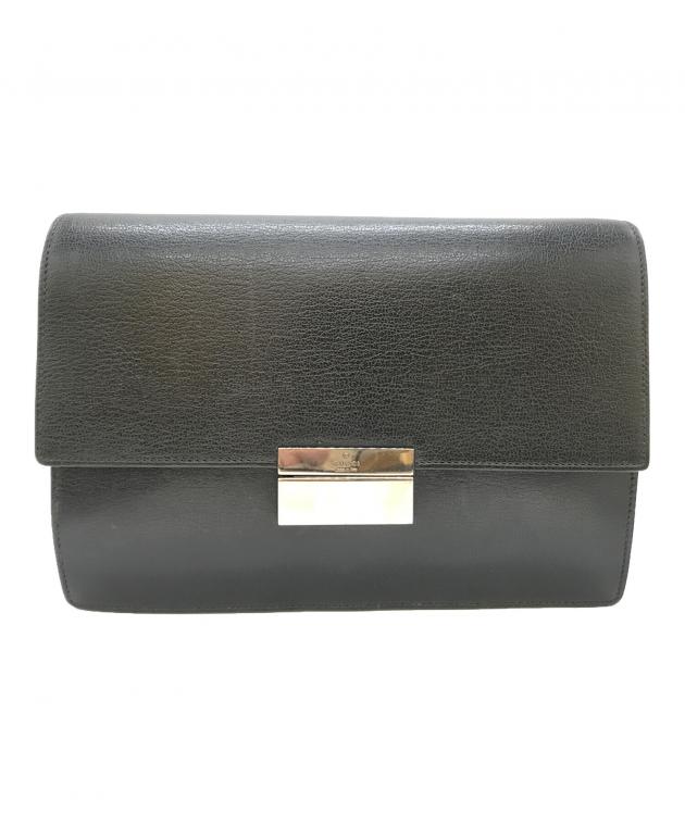 中古・古着通販】GUCCI (グッチ) クラッチバッグ 03137 ブラック