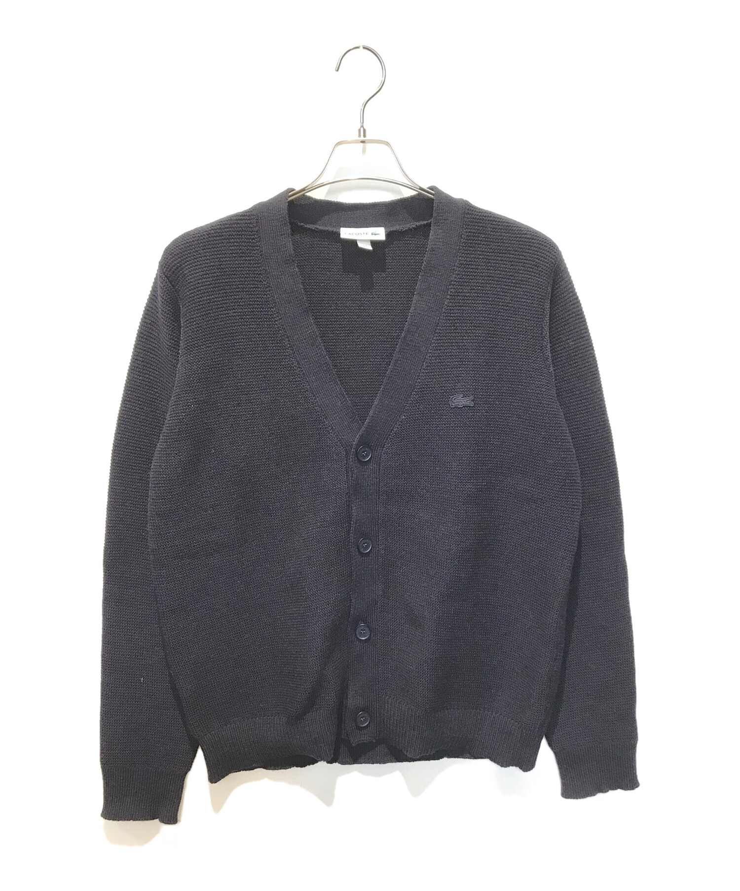 中古・古着通販】LACOSTE (ラコステ) ミリタリーニットカーディガン 