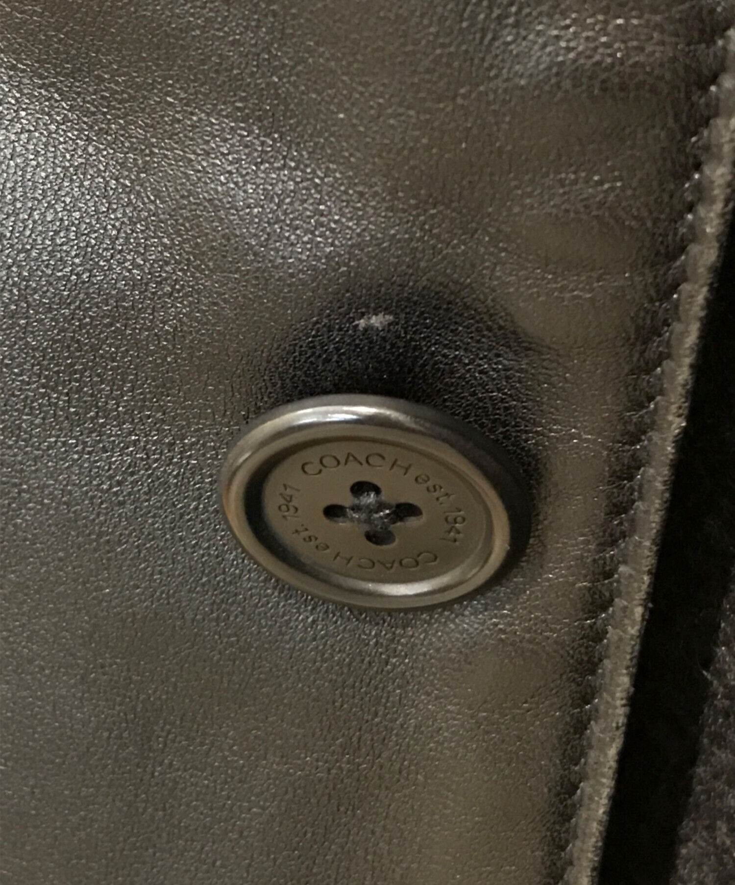 中古・古着通販】COACH (コーチ) ライナー付きレザーカーコート