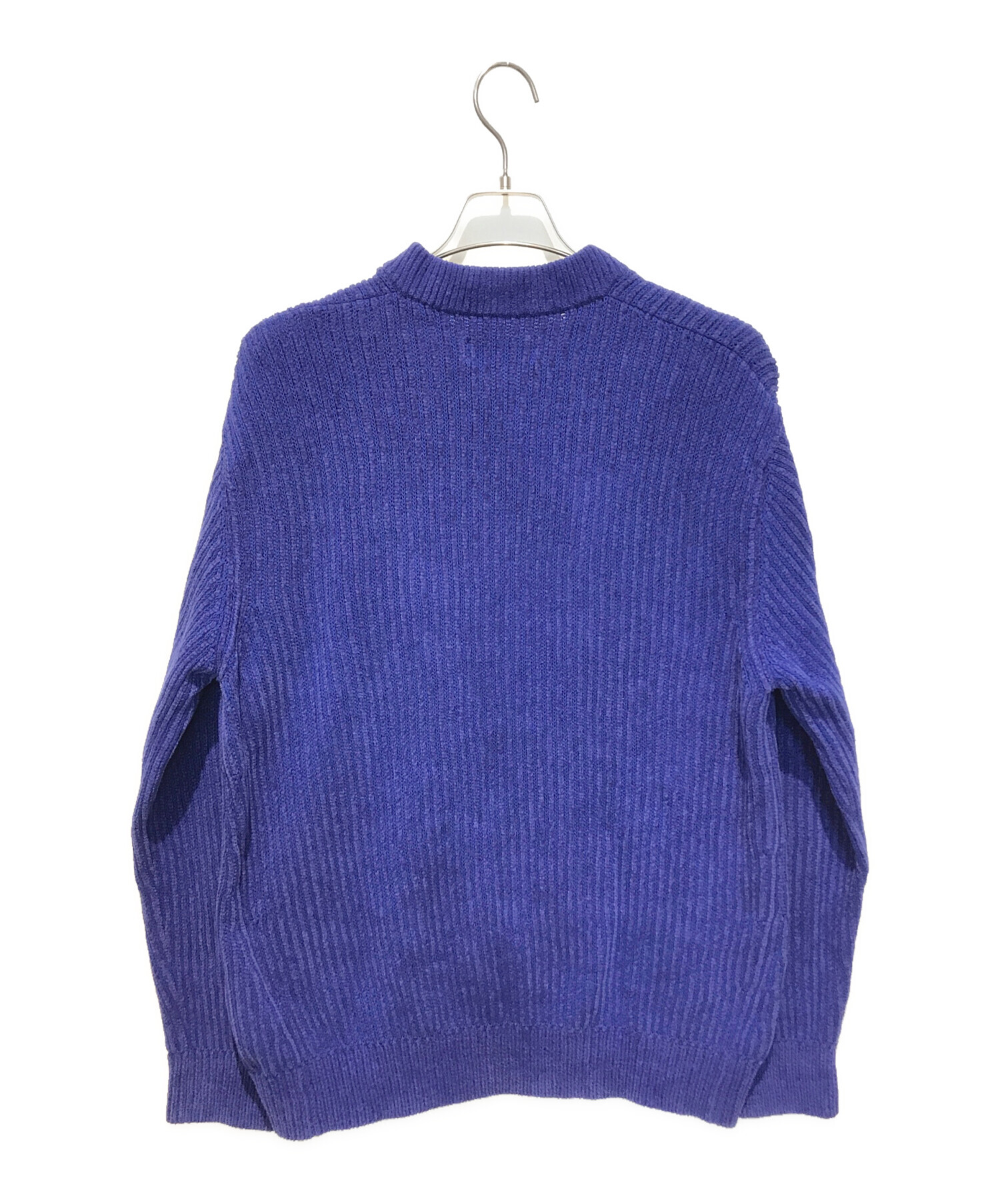 Stone  ネイビー ニット 中古・古着通販】STONE ISLAND (ストーンアイランド) Vネック