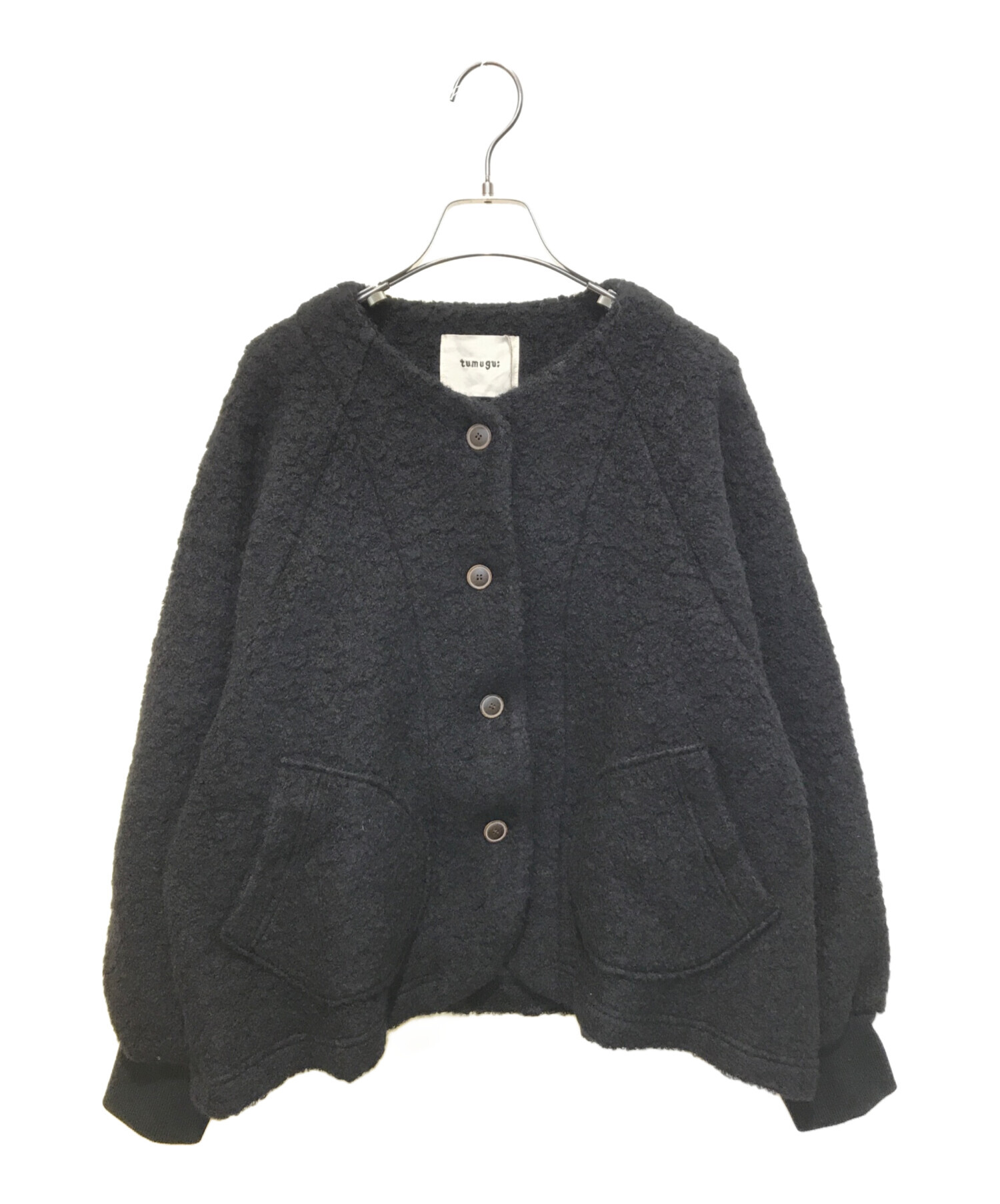 中古・古着通販】tumugu (ツムグ) ウールコットンパイルダブルフェイス 