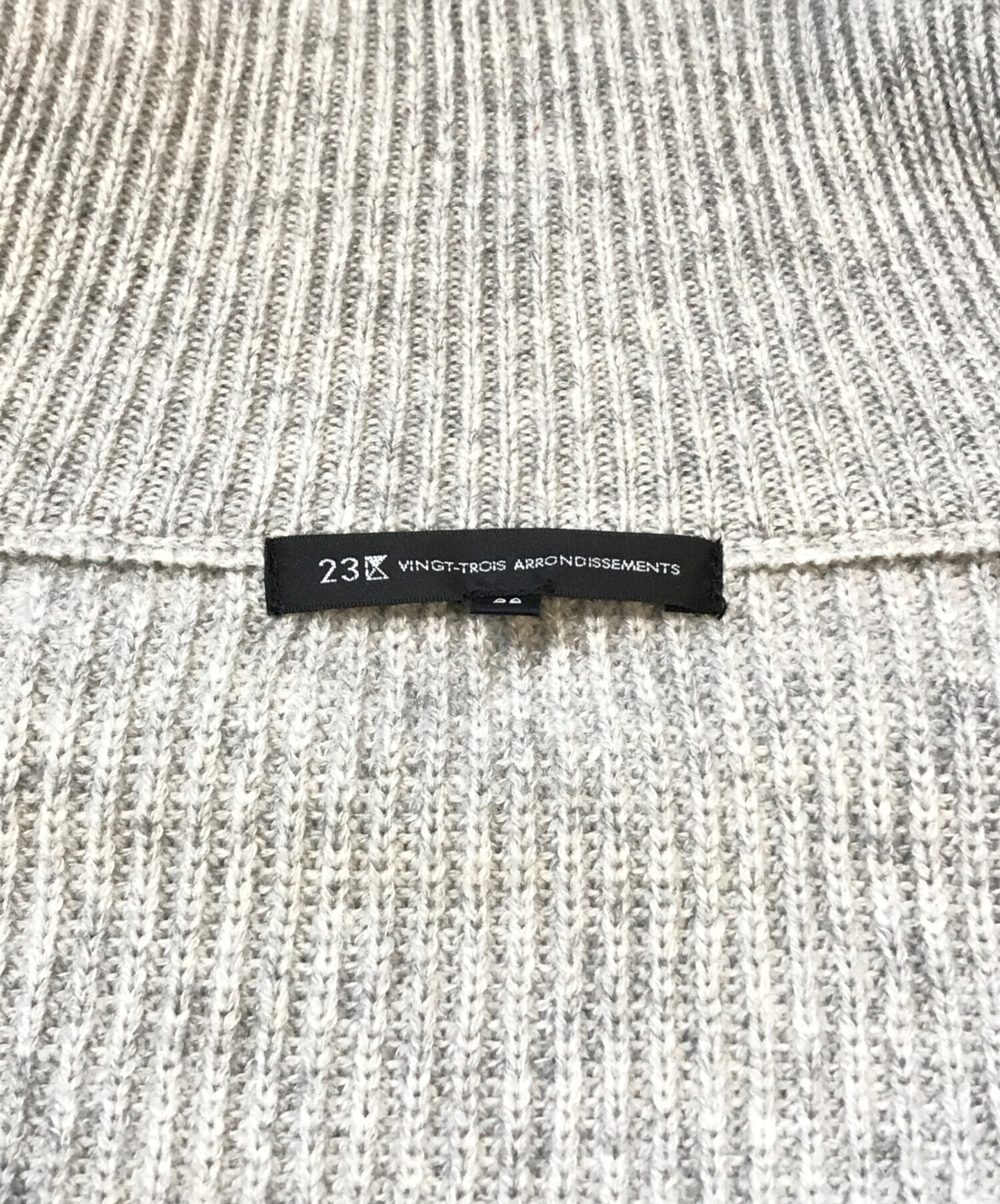 中古・古着通販】23区 (ニジュウサンク) カシミヤブレンド ジップ