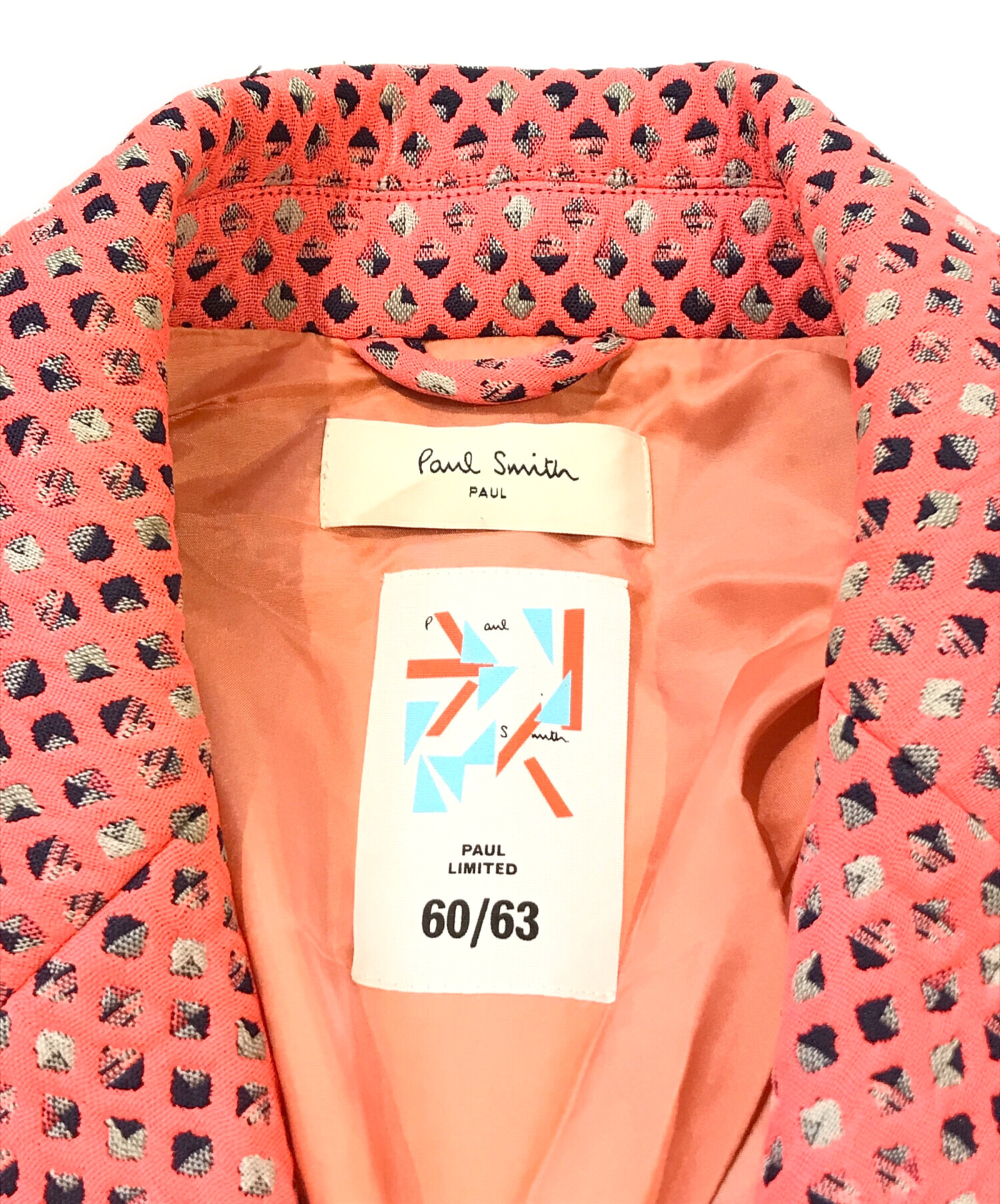 paul smith コート　ピンク 中古・古着通販】Paul Smith (ポールスミス) Pコート ピンク サイズ:XL