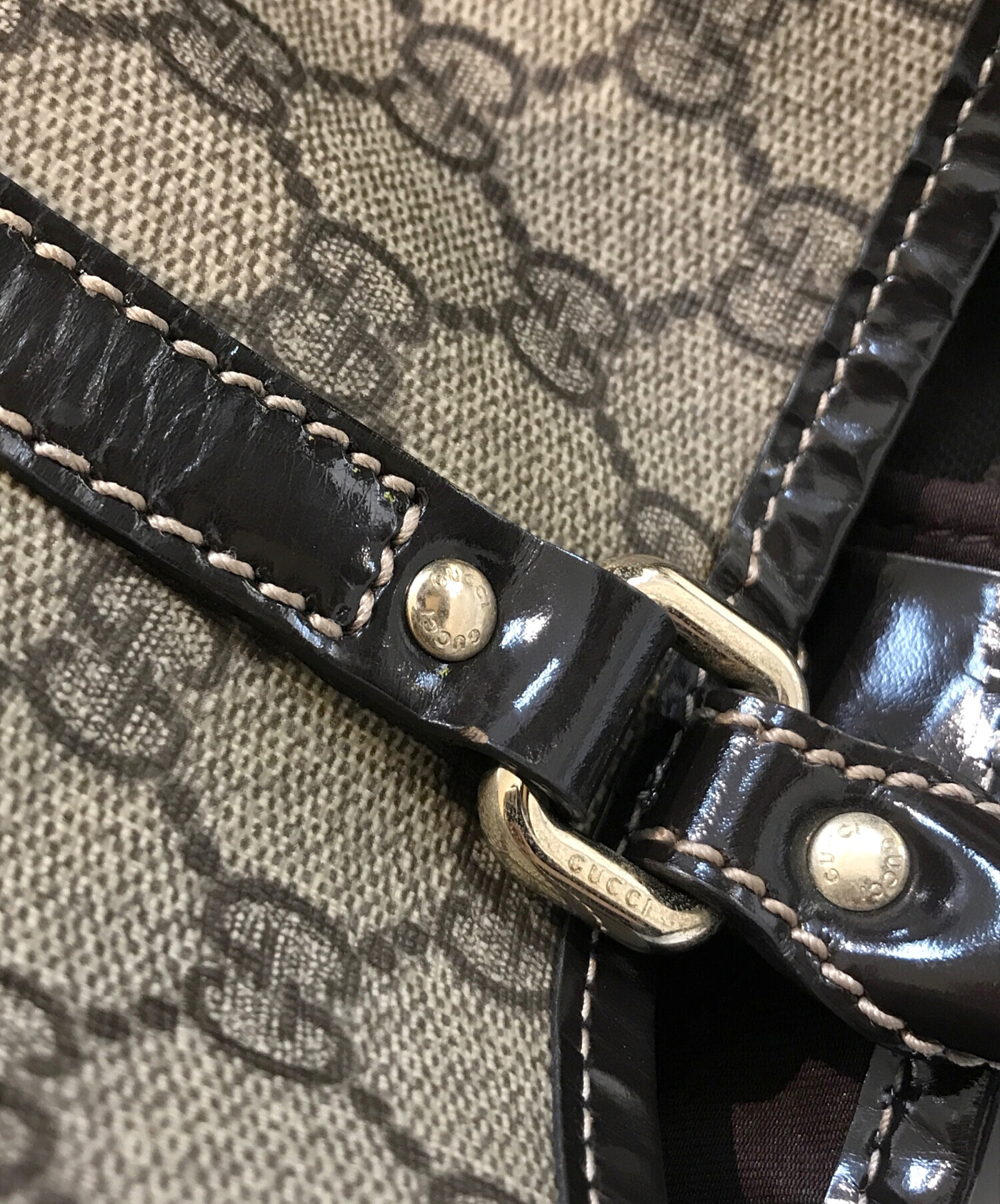 中古・古着通販】GUCCI (グッチ) GGスプリームトートバッグ 197953