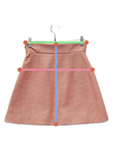 中古・古着通販】MIU MIU (ミュウミュウ) チェックミニスカート MG708