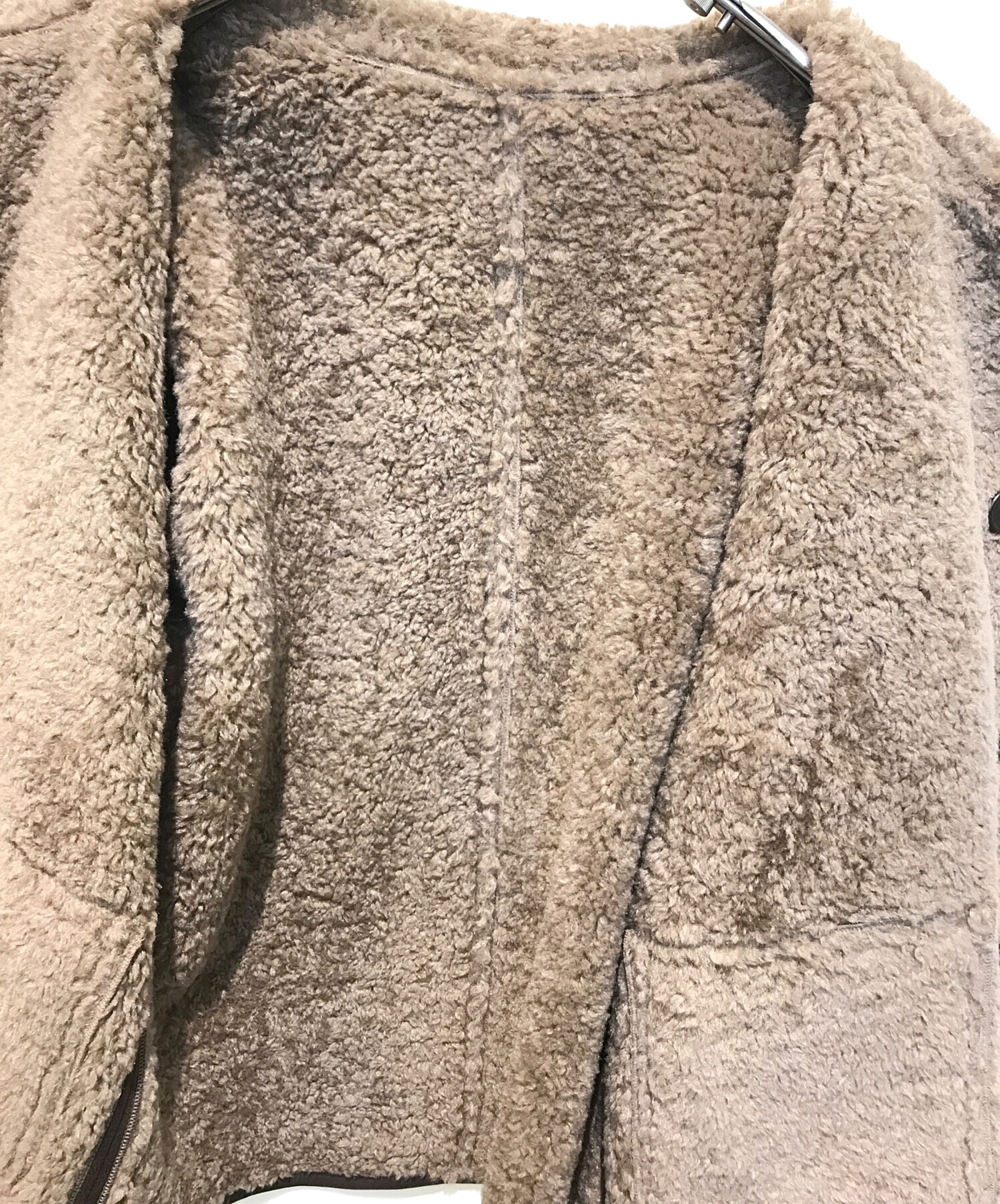 Fano studios ファノストゥディオズ クリーム色ファー風ジャケット Fano Studios ジャケット/アウター[通常価格]のファッション通販